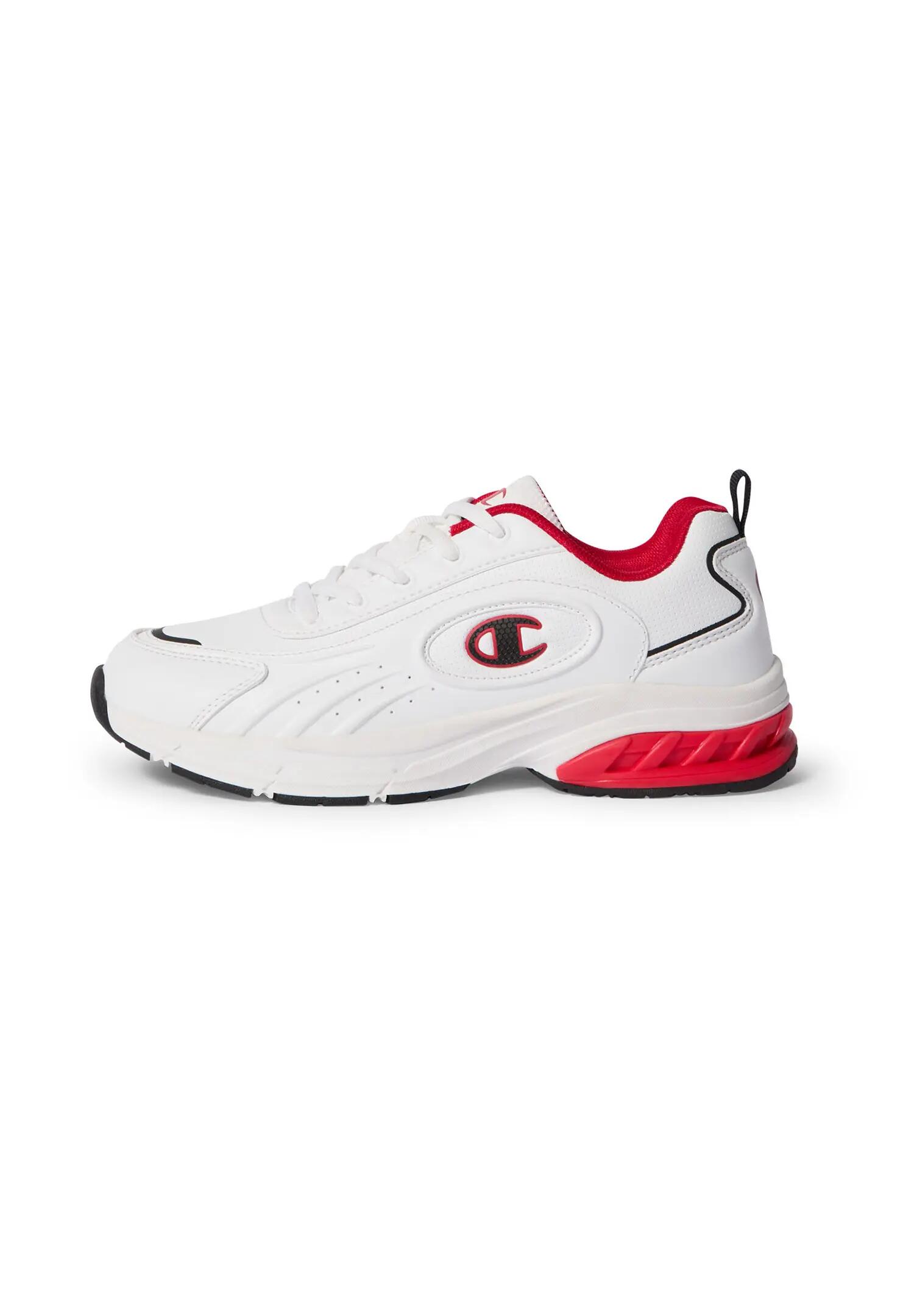 Champion Kinder Eagle Run Sneaker Schnürschuhe White Red 3/5
