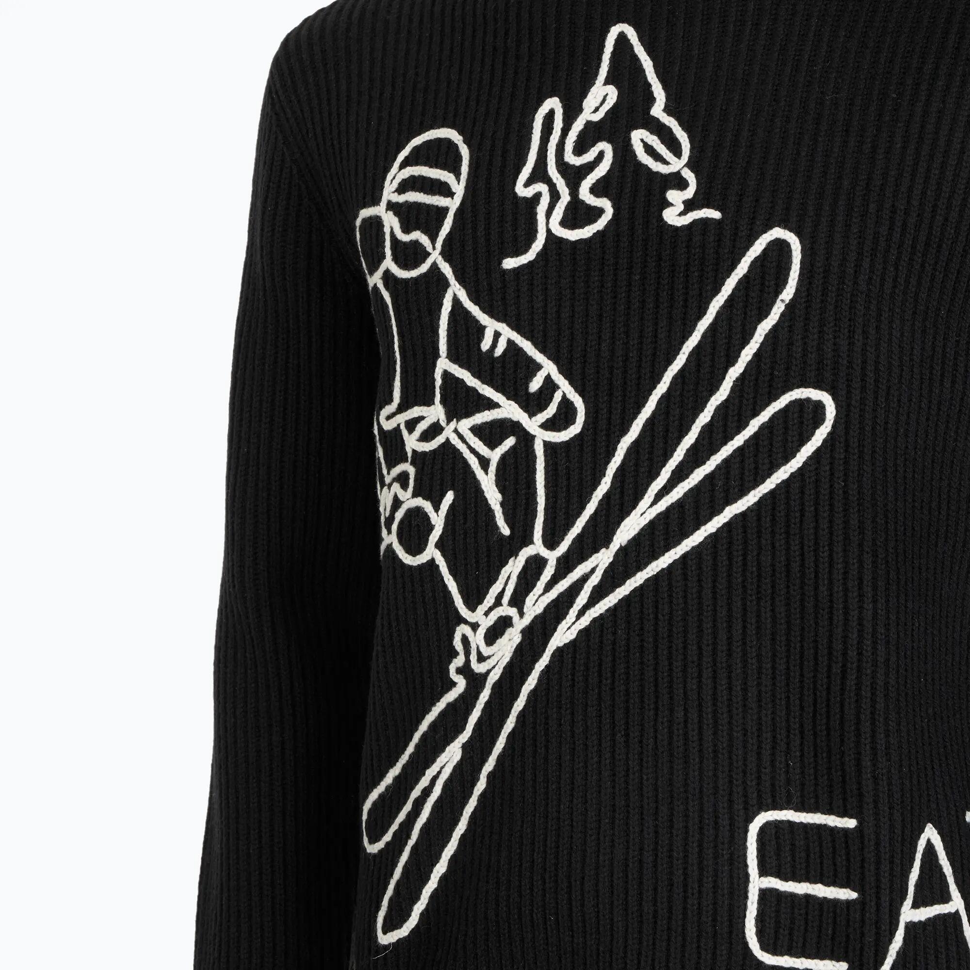 Sweter męski EA7 Emporio Armani Mountain Apres Ski Embroidery Knitted 4/6
