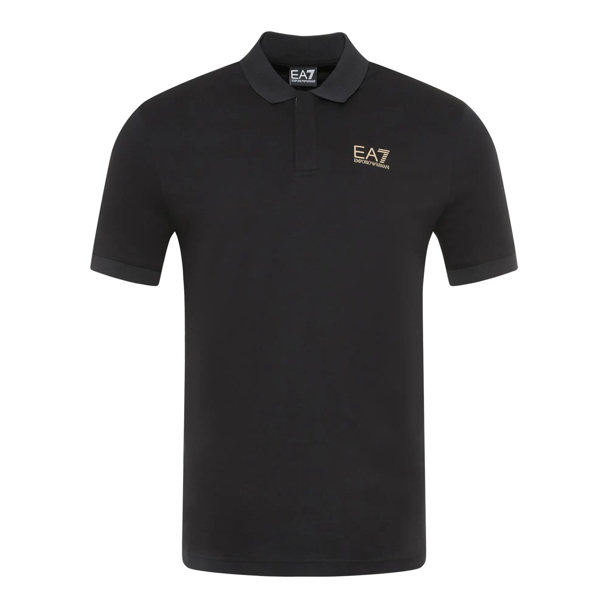 Koszulka męska EA7 Emporio Armani Train 7 Lines Polo black 0200 4/4