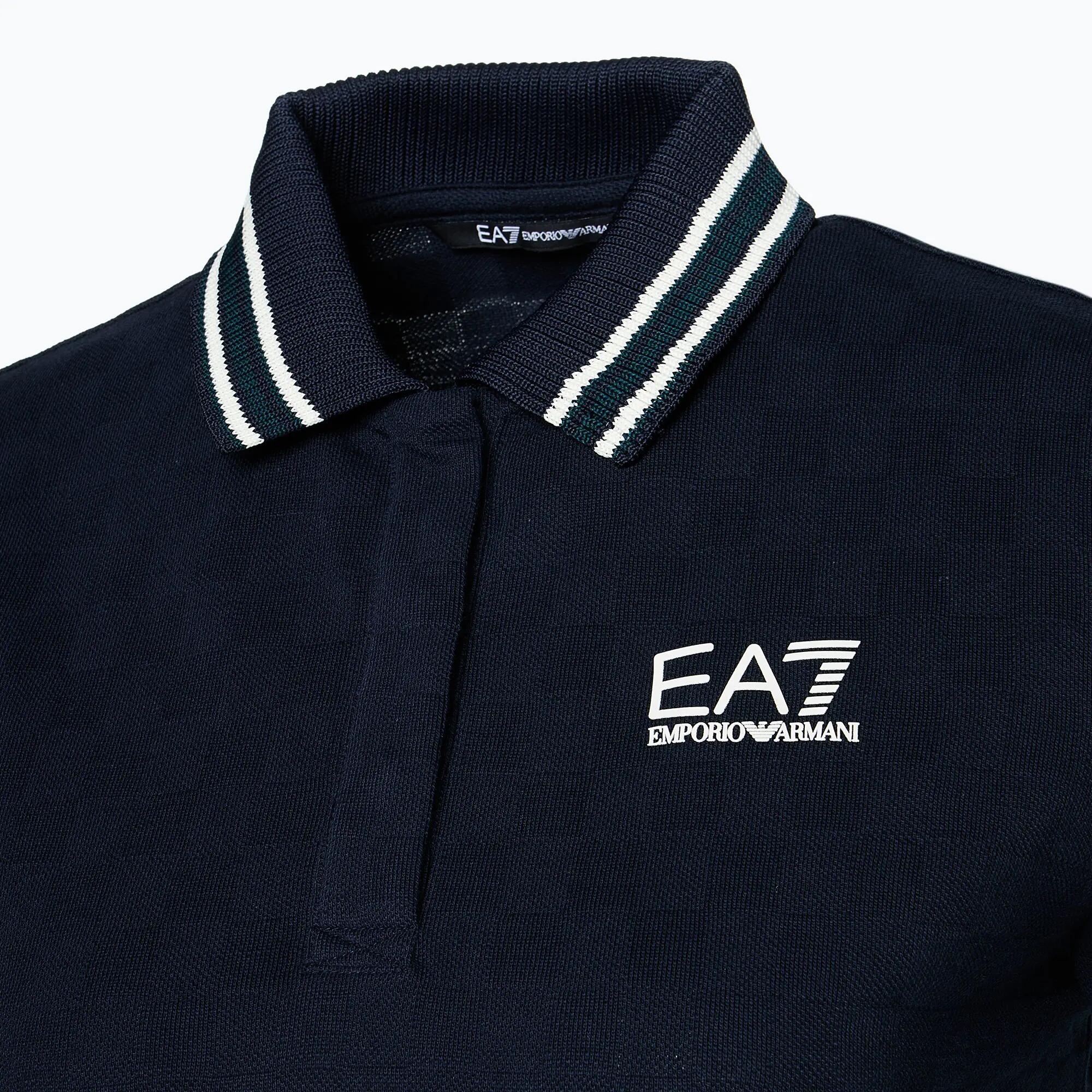 Koszulka damska EA7 Emporio Armani Golf Pro Polo Damier 3/4