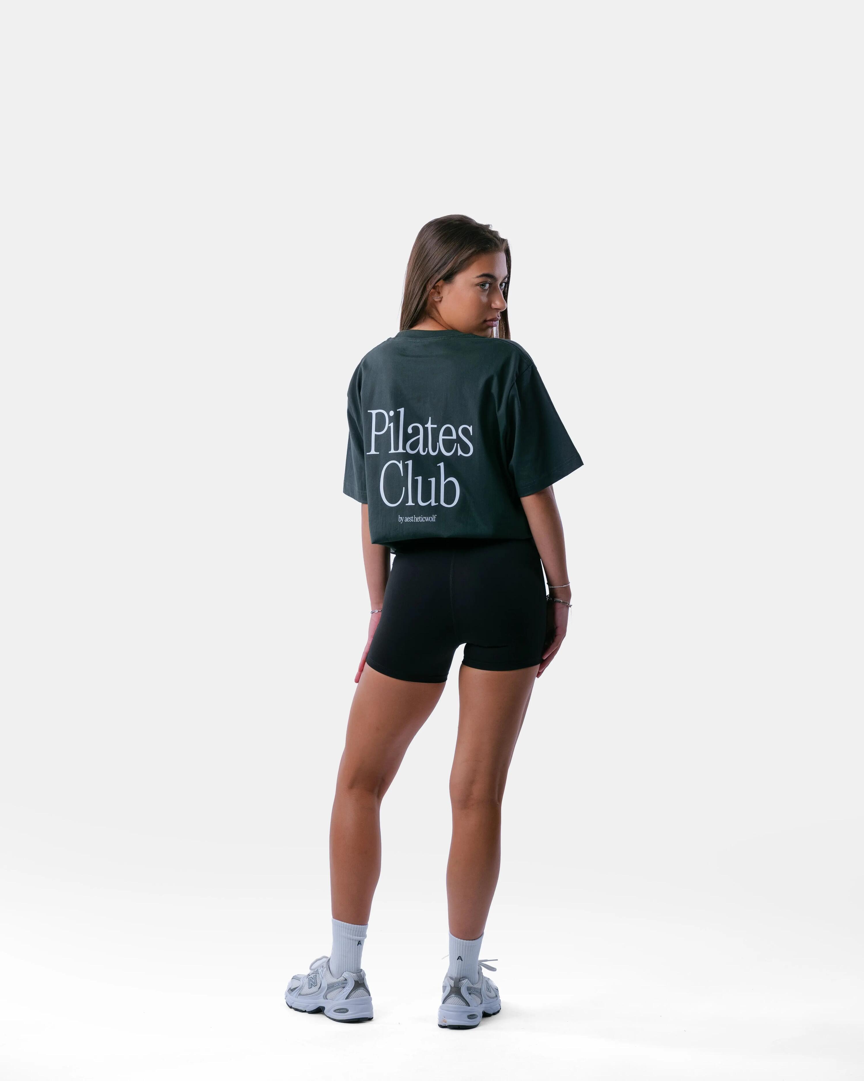 T-shirt pilates oversize algodão mulher – Pilates Club – Verde-pinho 4/5