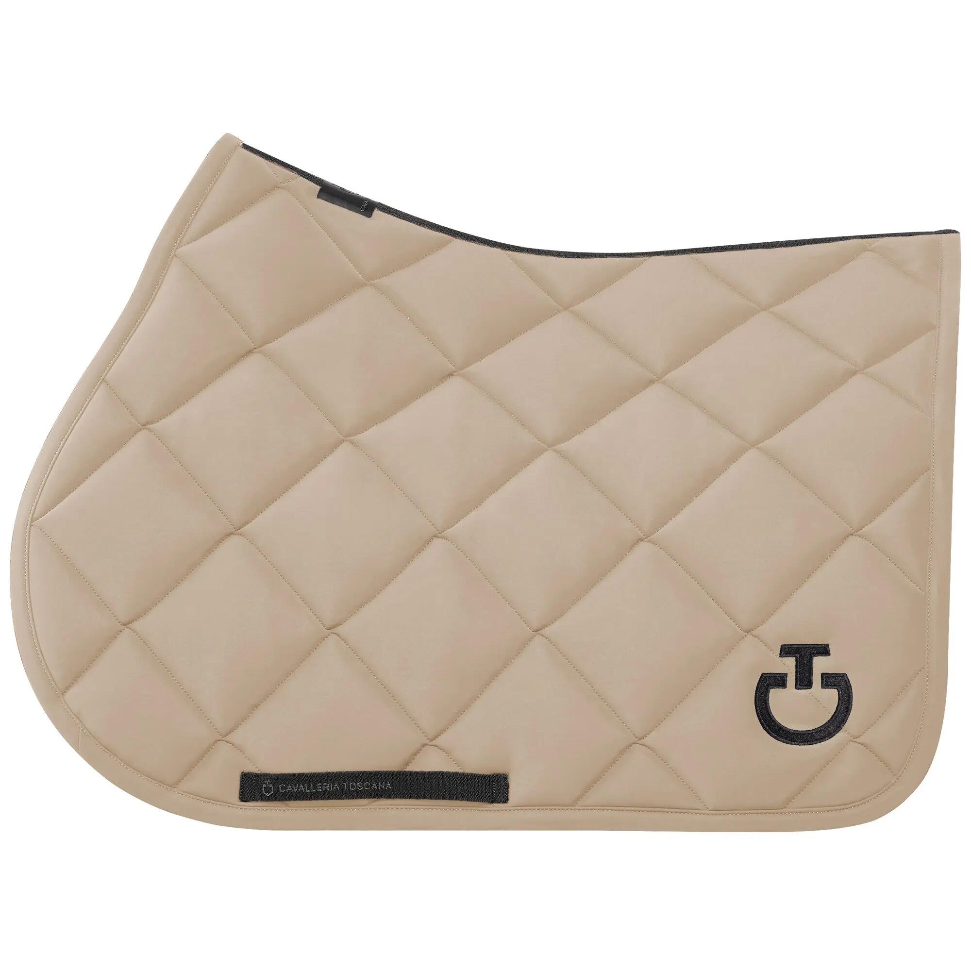 Cavalleria Toscana Diamond Quilted Jersey Zadeldek Beige - 6/7