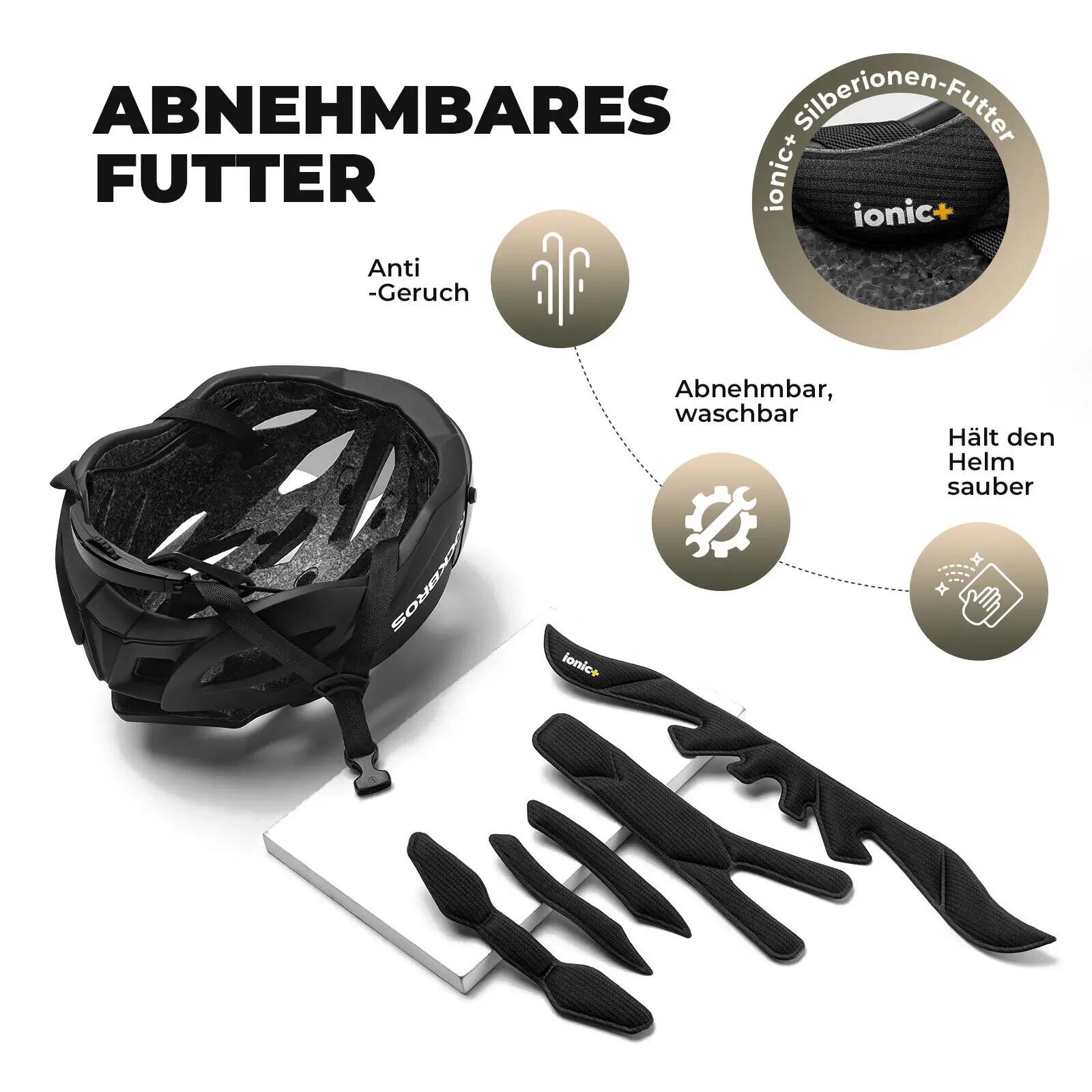 Fahrradhelm mit abnehmbarem Visier & Magnetbrille 5/6