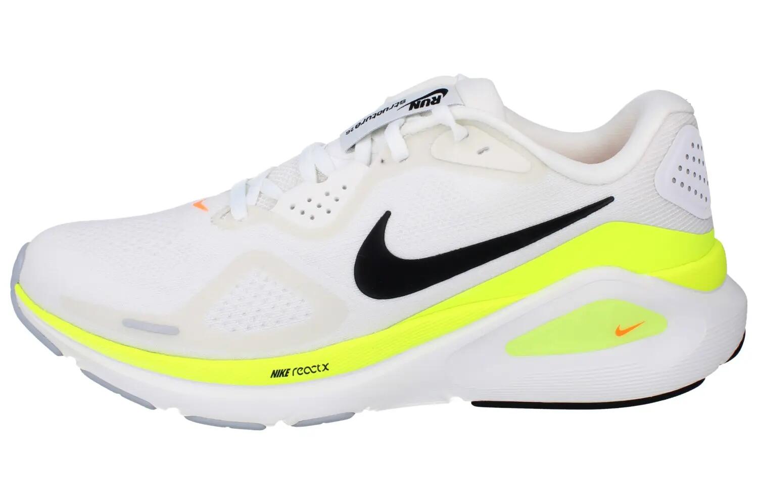 Chaussures de course Nike Structure 26 Blanc/Noir-Volt-Orange total 6/6
