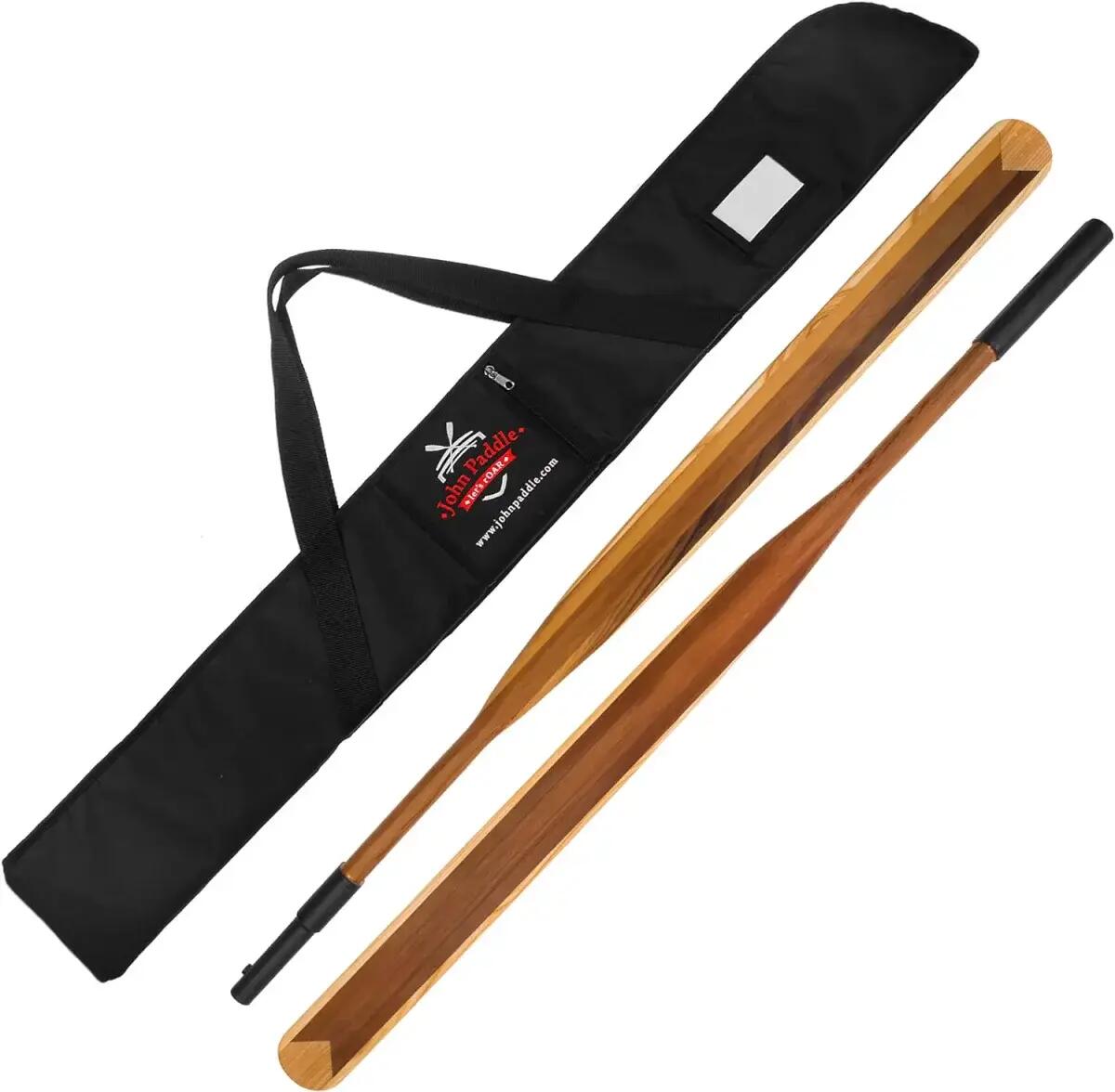 Składane Wiosło Grenlandzkie John Paddle Cedrowe Proste z Pokrowcem 90 mm 230 cm 2/7