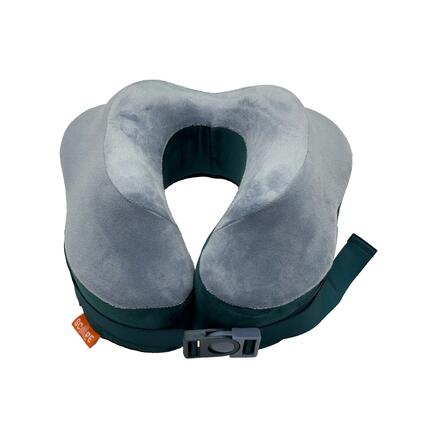 Scape Travel Oreiller Premium à mémoire de forme avec clip et housse (bleu)