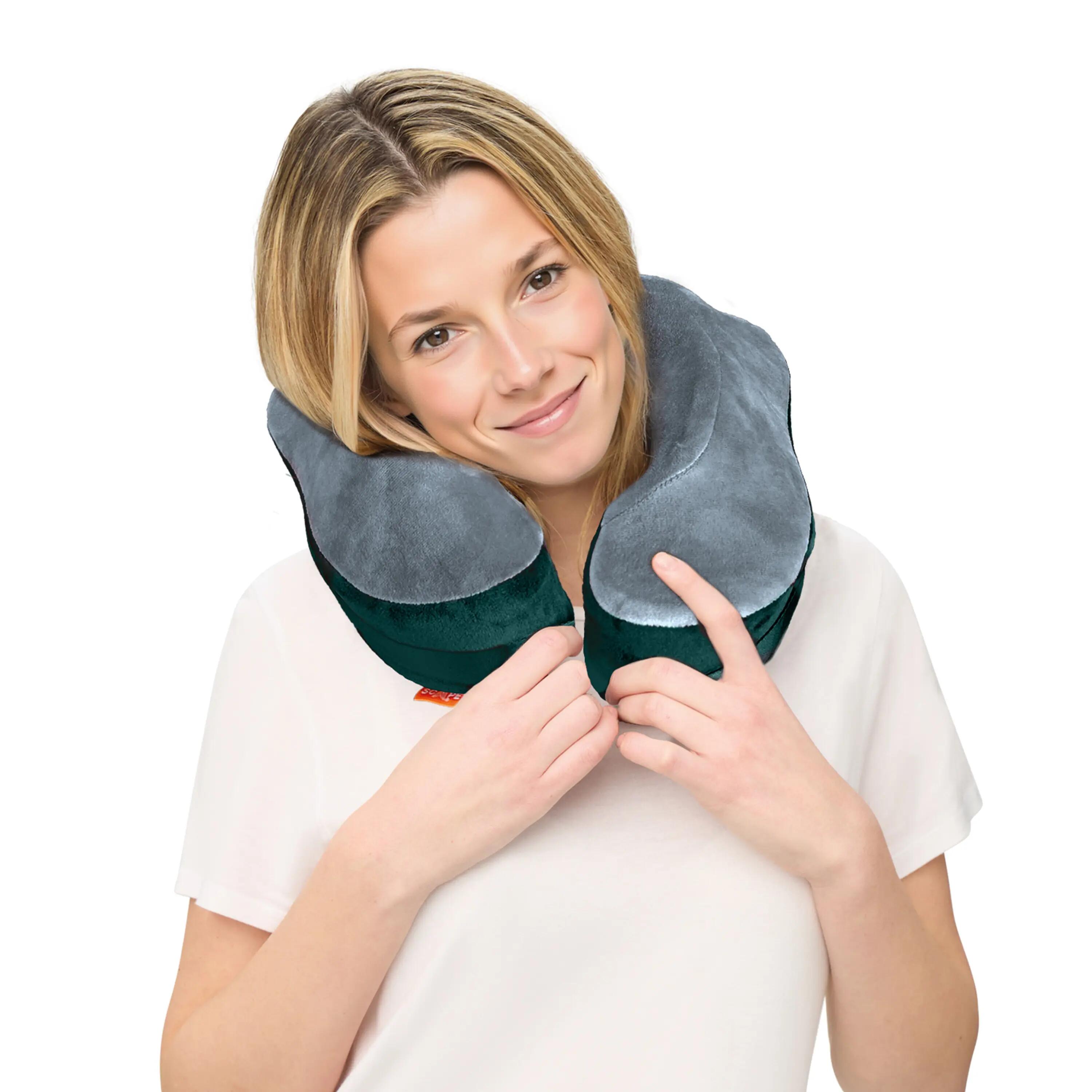 Scape Travel Oreiller Premium à mémoire de forme avec clip et housse (bleu) 2/7