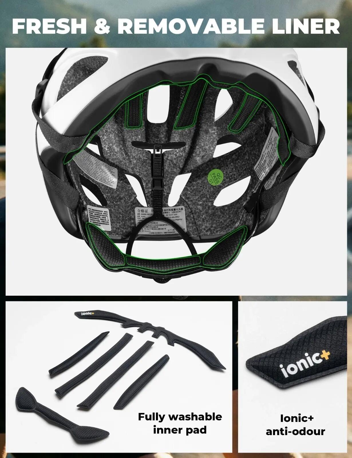 Fahrradhelm leicht 58-62 cm – mit 20 Lüftungsschlitzen 4/8