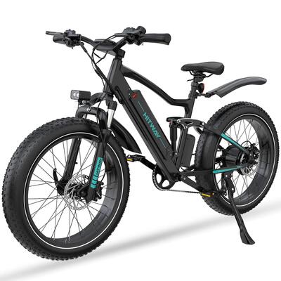 Elektrische fat bike 26x4.0, vtt e-bike, samsung 48v 15ah accu bk9s