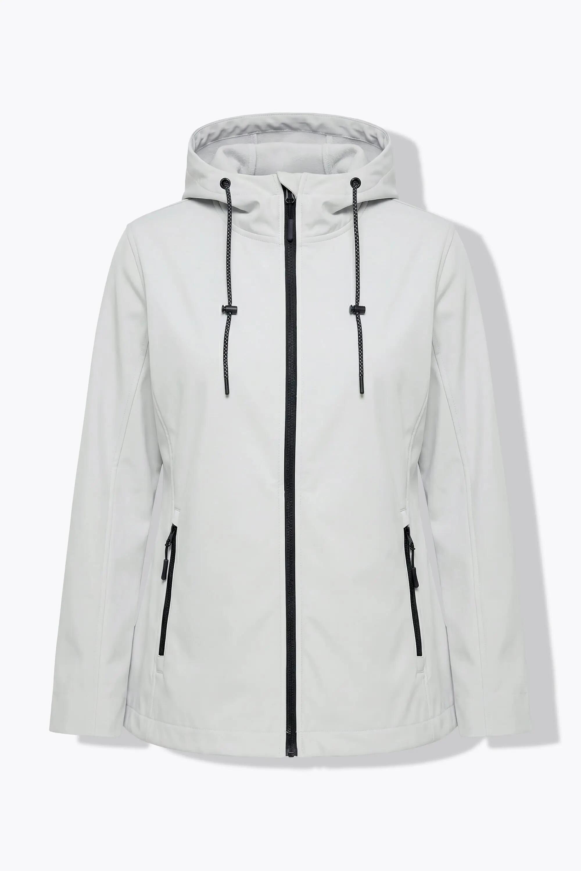 Damen HYPRAR Softshell-Jacke Kapuze Zipptaschen hinten länger 7/7