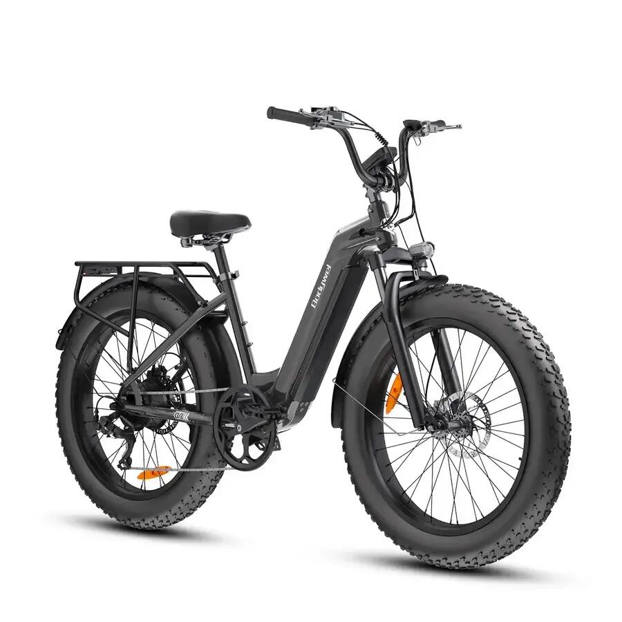 Bicicleta elétrica para adultos Bodywel D9, bateria 48V 15Ah, pneu largo 26" 2/8