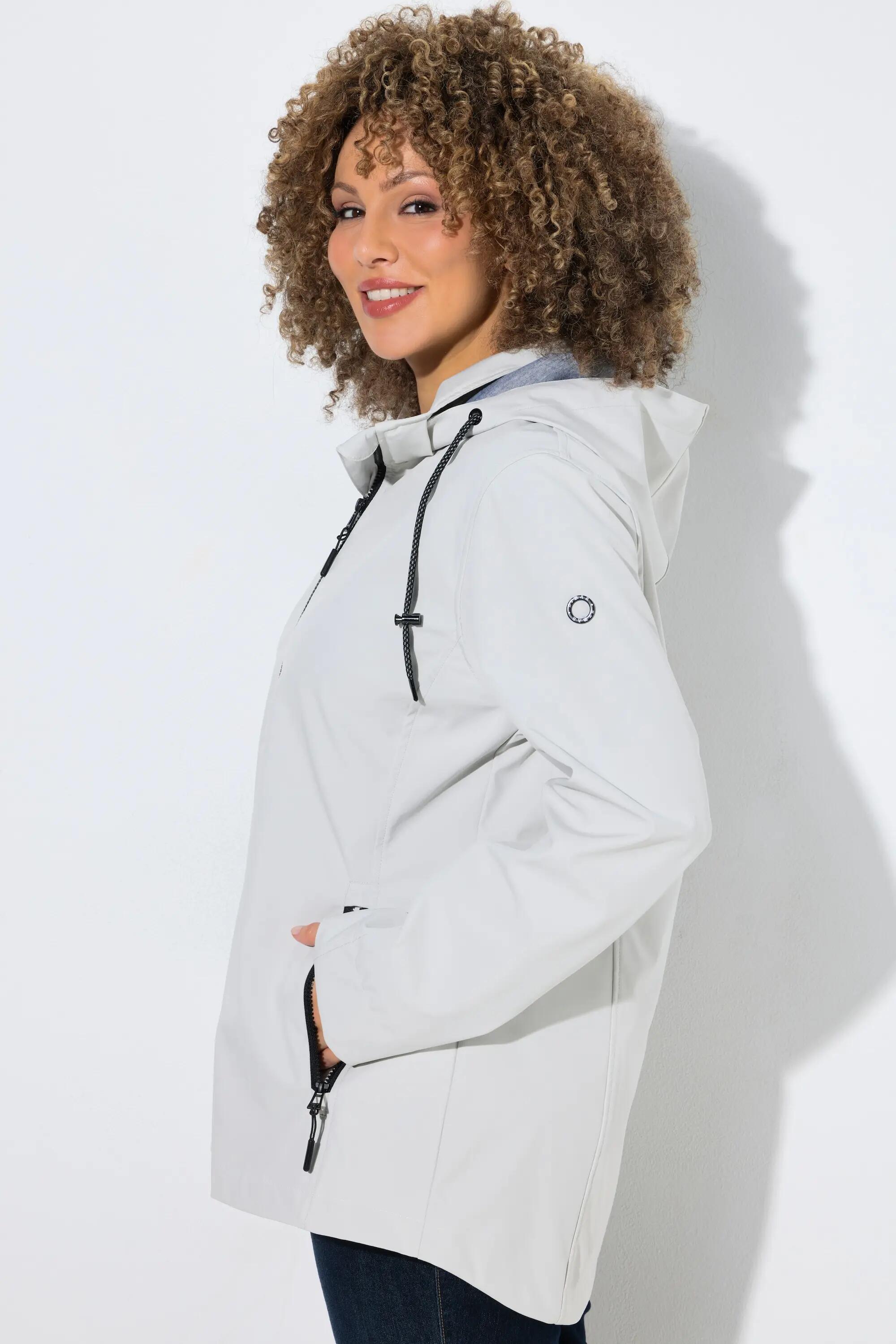 Damen HYPRAR Softshell-Jacke Kapuze Zipptaschen hinten länger 3/7