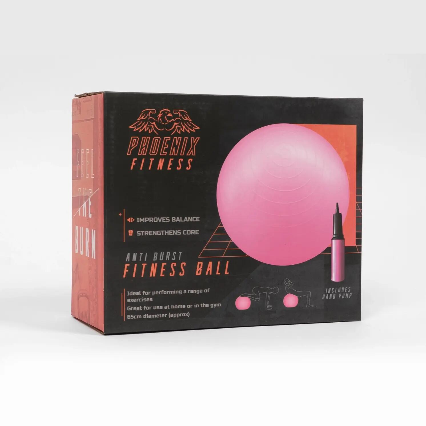Gymnastikball Mit Luftpumpe Pink 8/9