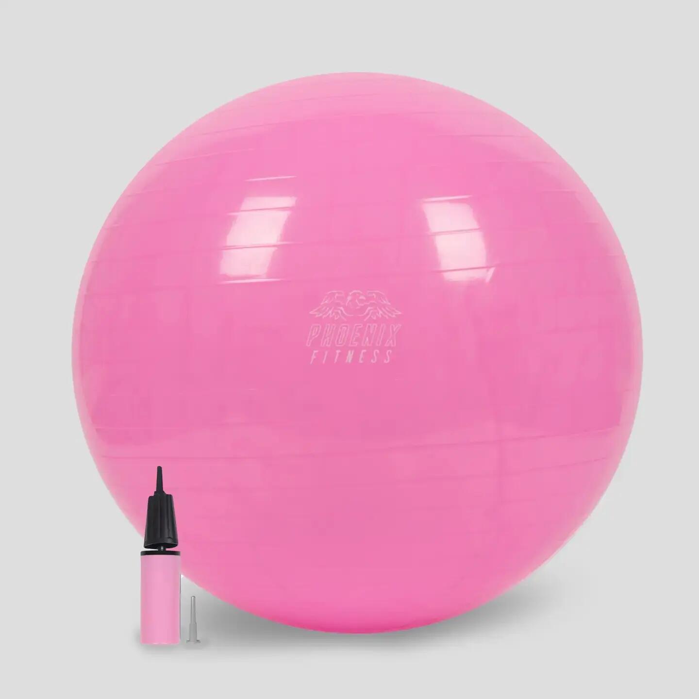 Gymnastikball Mit Luftpumpe Pink 9/9