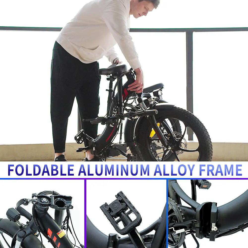 Bicicleta Elétrica F20 Adulto 250W Bateria 36V 20Ah Pneu 20", Urbana 15/15