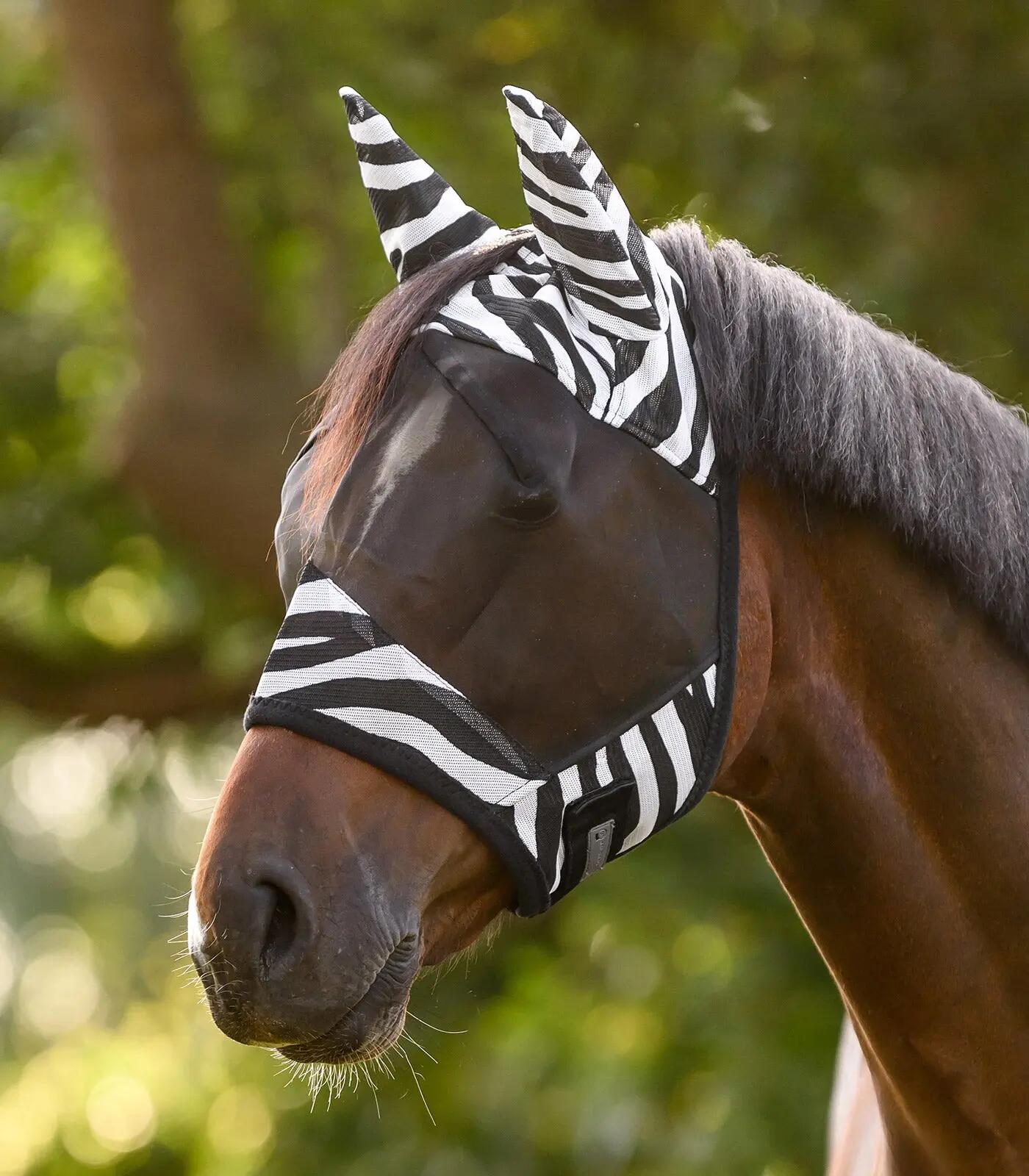 Maschera antiprovvisti per cavallo Waldhausen Zebra 2/5