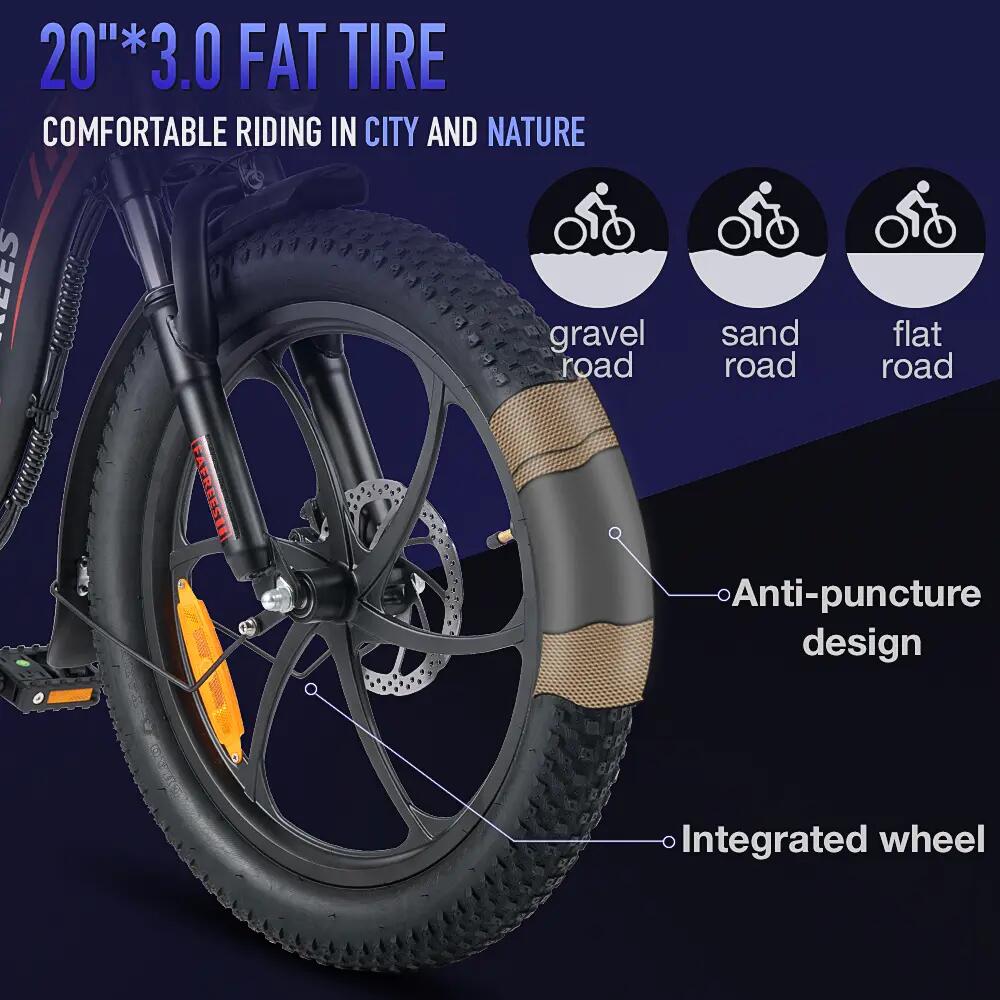 Bicicleta Elétrica F20 Adulto 250W Bateria 36V 20Ah Pneu 20", Urbana 11/15