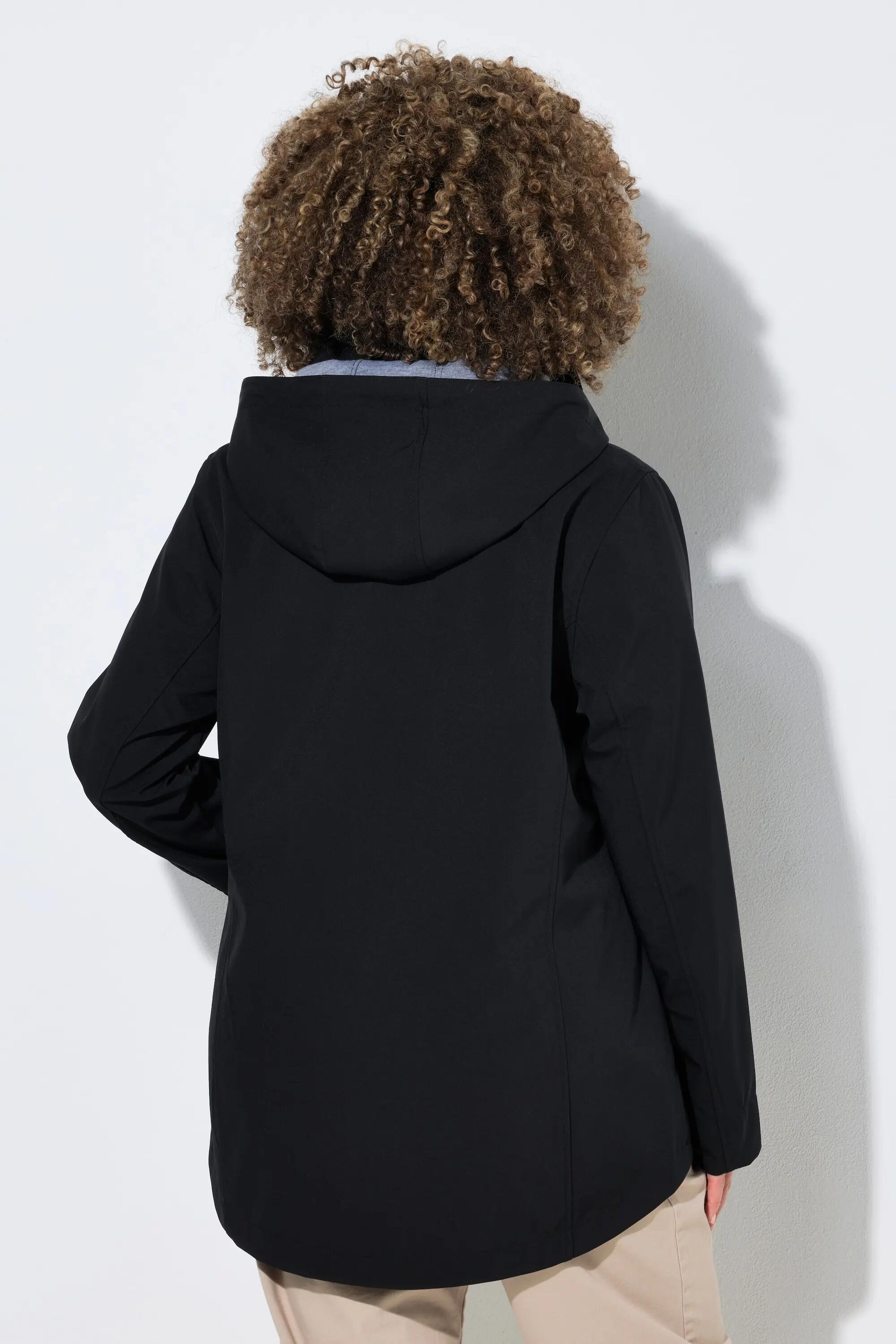 Damen HYPRAR Softshell-Jacke Kapuze Zipptaschen hinten länger 2/6