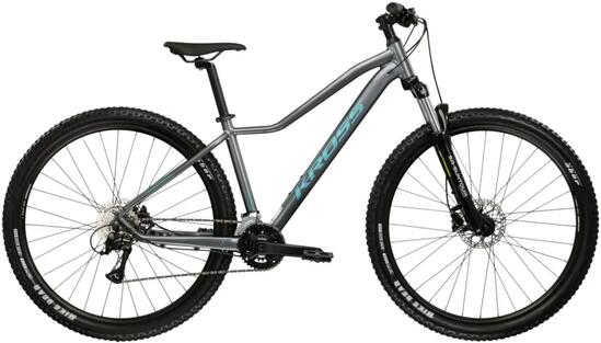 Rower górski MTB Kross Lea 4.0 29" M (17") 16 biegów szary turkusowy połysk