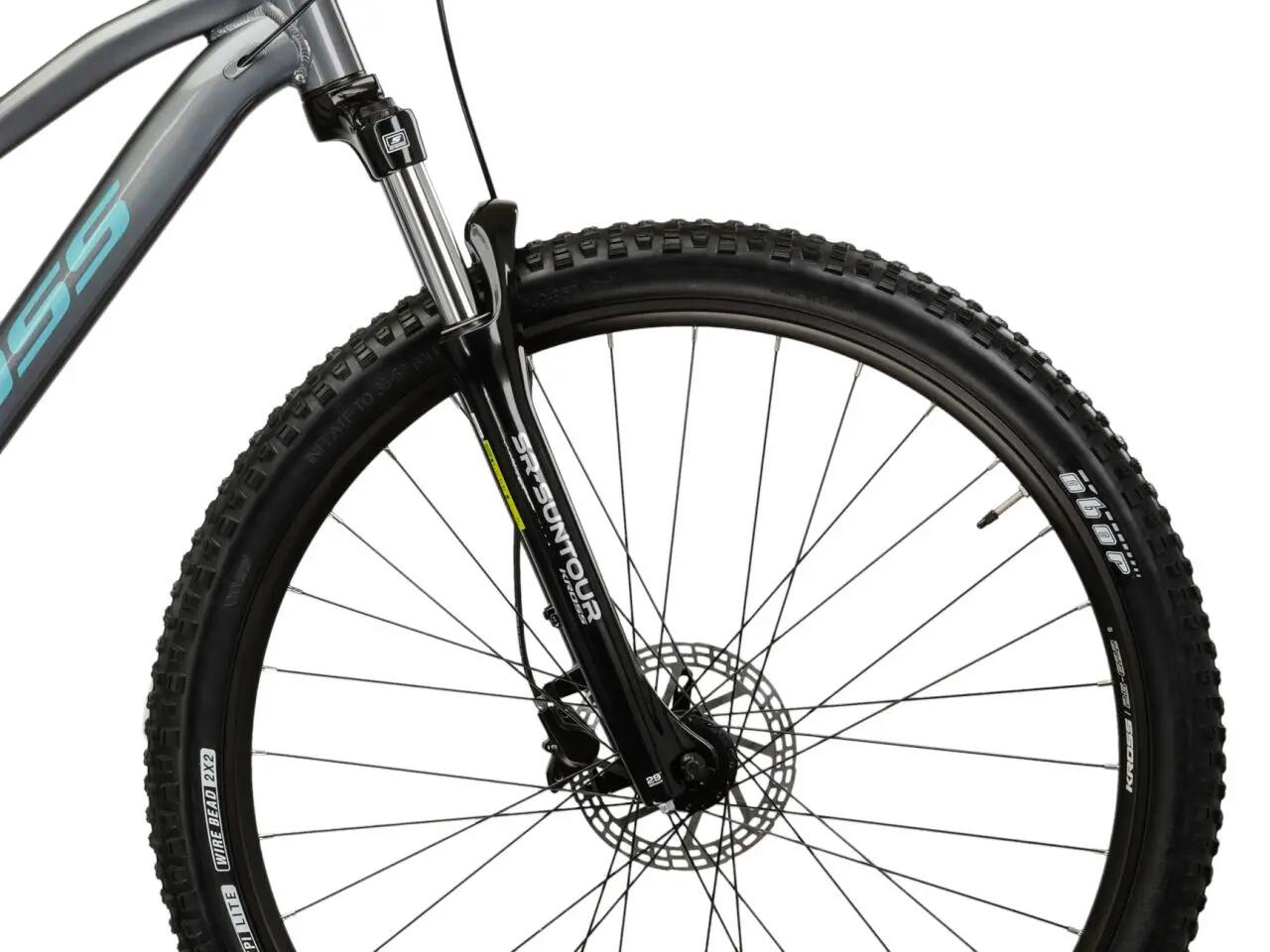 Rower górski MTB Kross Lea 4.0 27,5" XS (14") 16 biegów szary turkusowy połysk 5/7