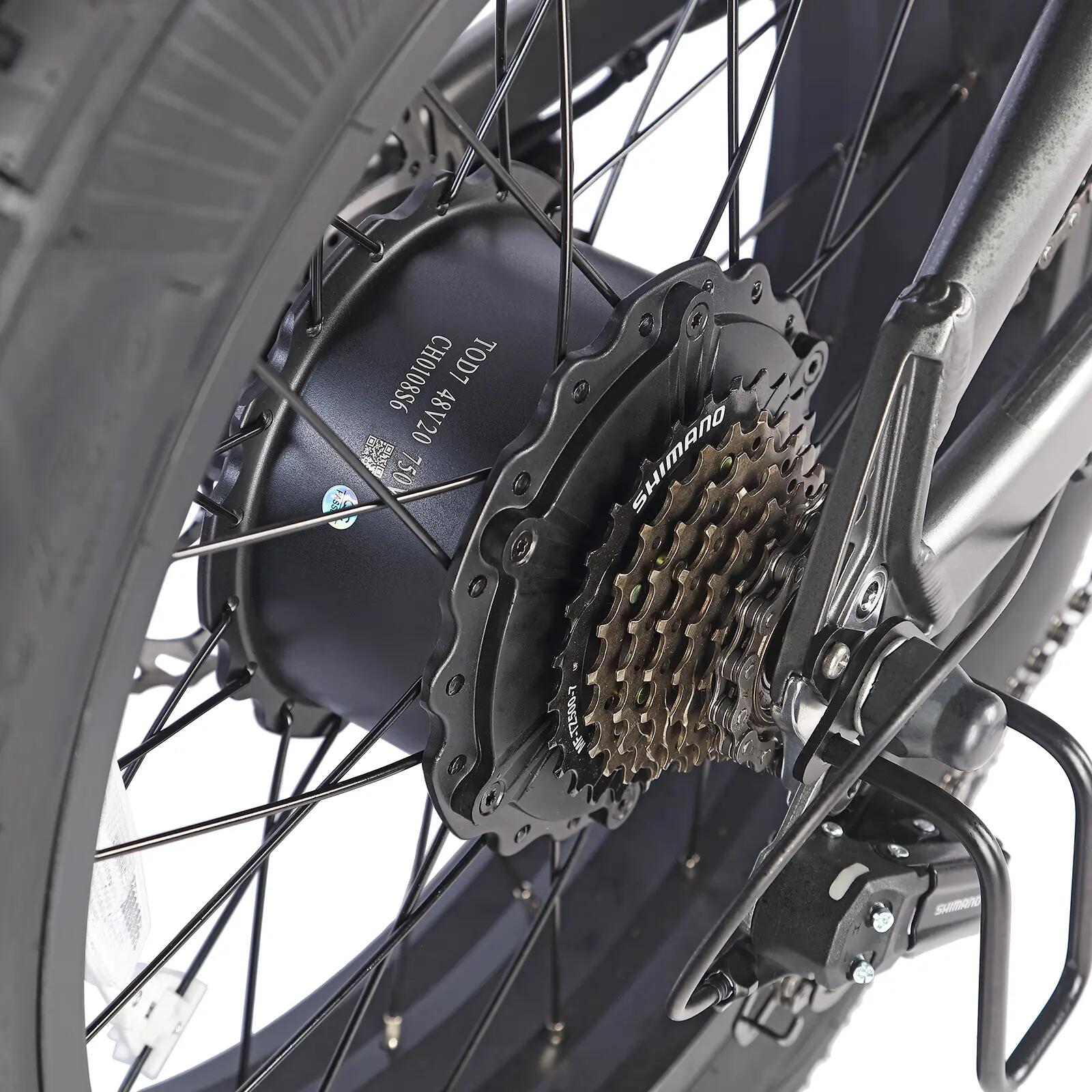 Bicicleta elétrica para adulto FAFREES F20 Ultra freio a cabo pneu 20×5.0" 5/7