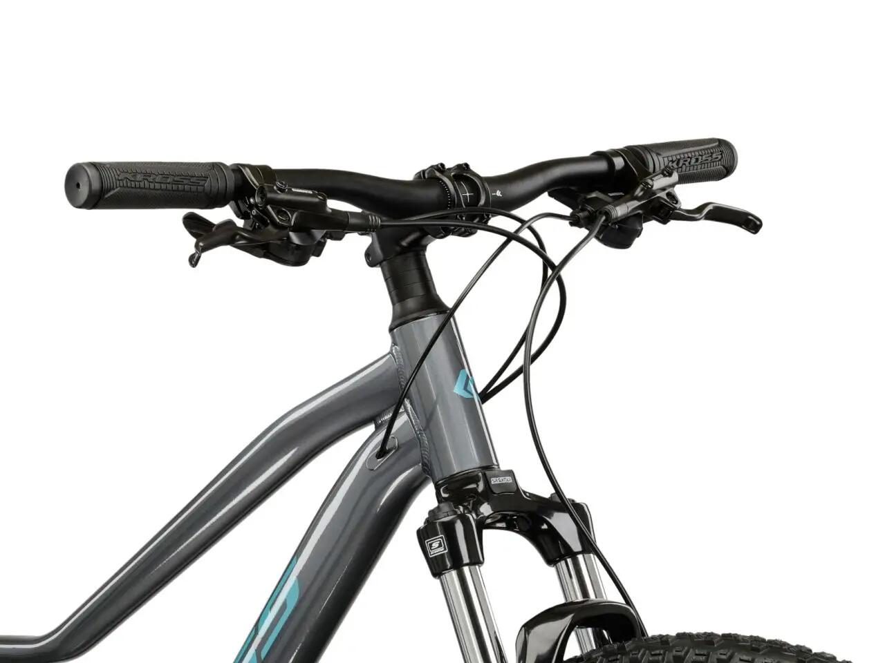 Rower górski MTB Kross Lea 4.0 27,5" XS (14") 16 biegów szary turkusowy połysk 4/7