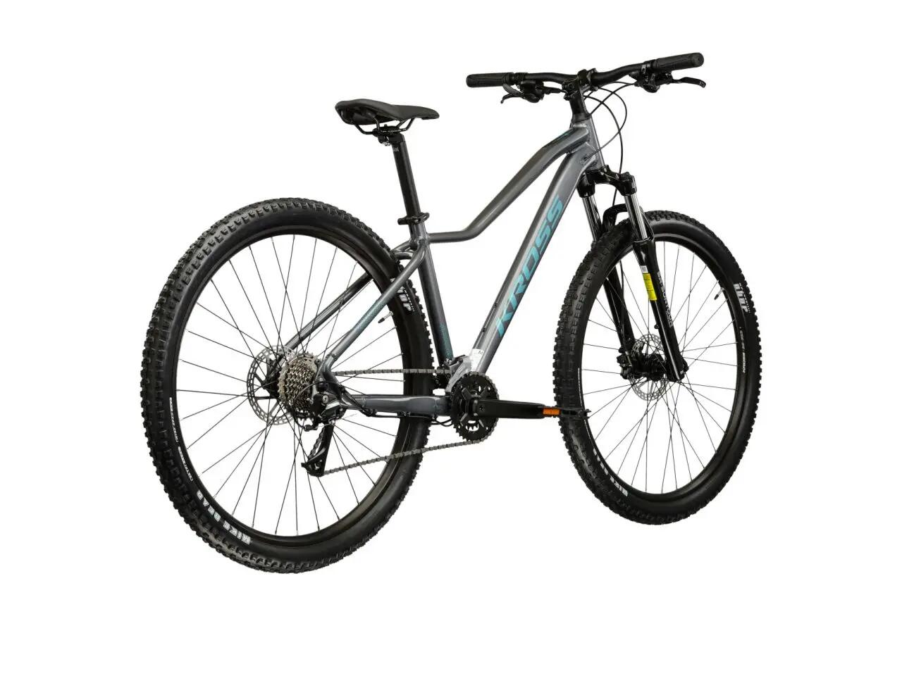 Rower górski MTB Kross Lea 4.0 27,5" XS (14") 16 biegów szary turkusowy połysk 3/7