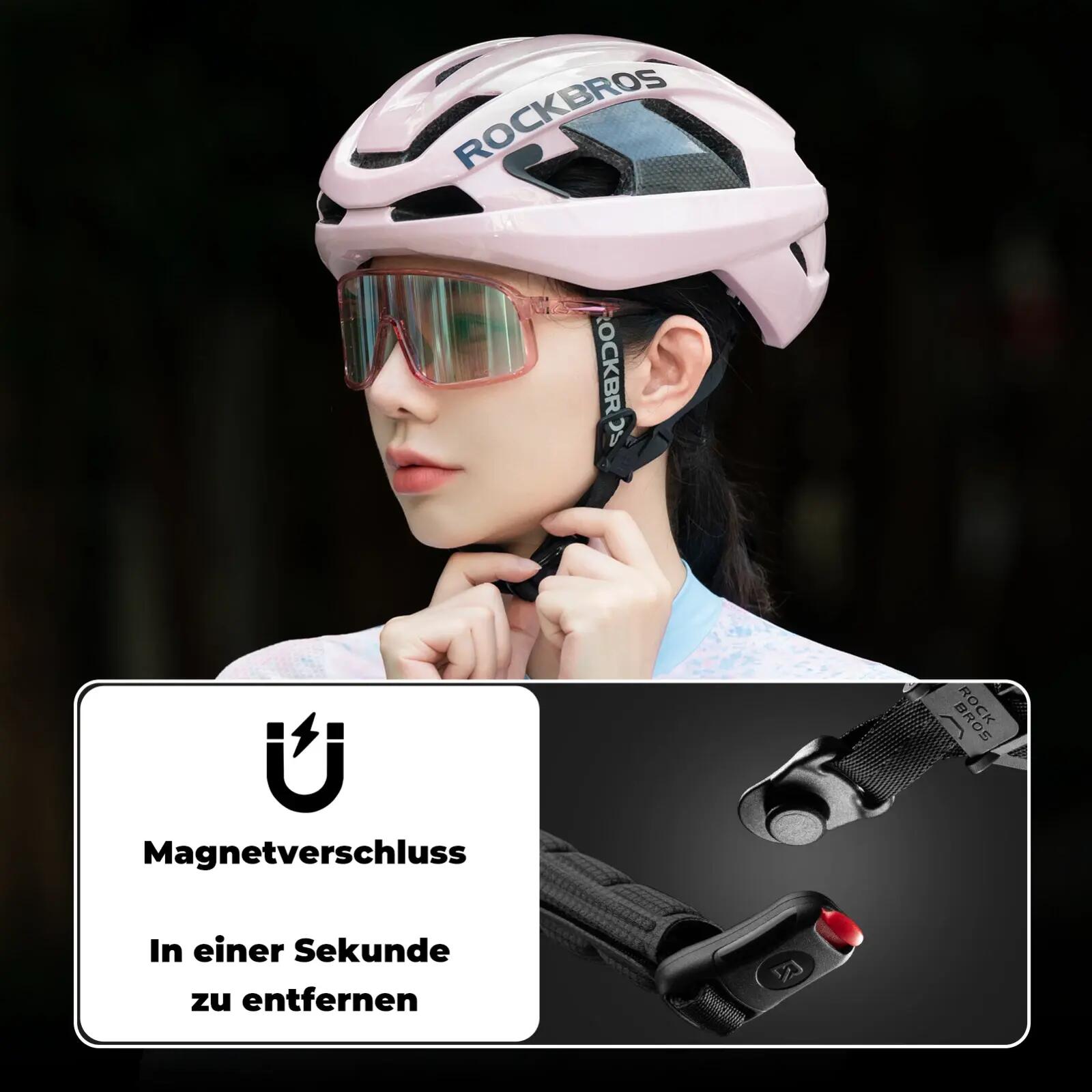 Rennradhelm mit Kohlefaser-Verstärkung & 21 Lüftungskanälen 6/7