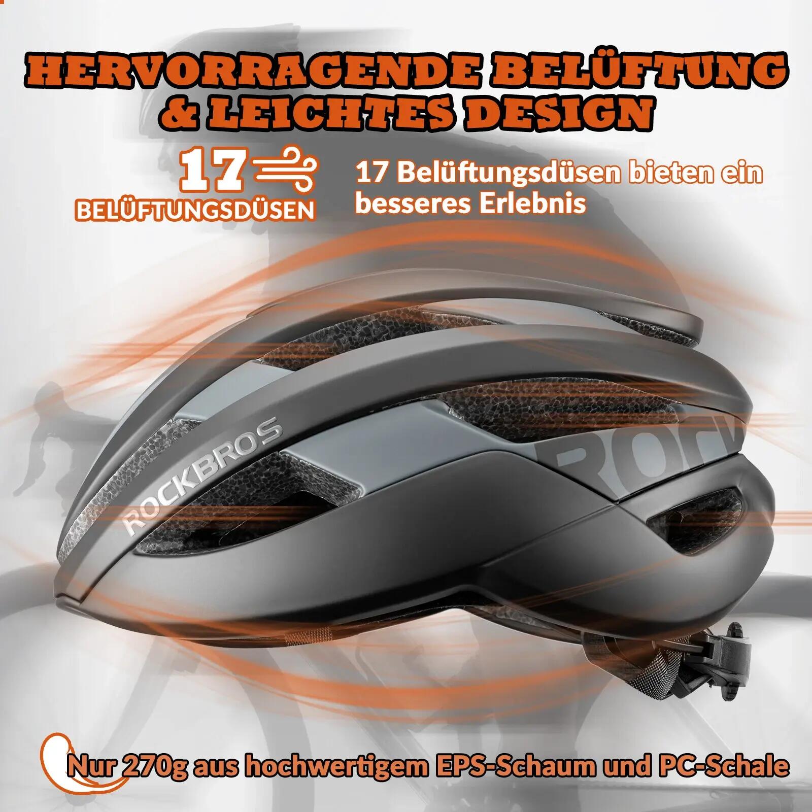 ROCKBROS Leichter Fahrradhelm 3/6
