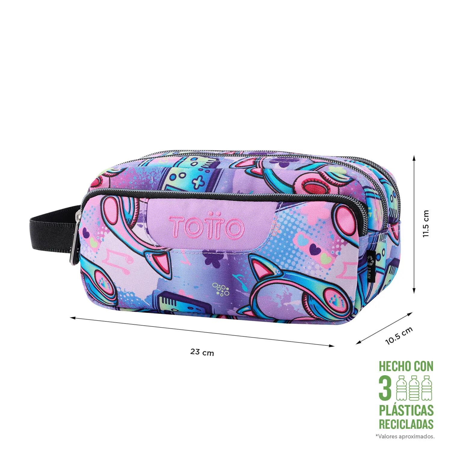 Totto Estuche escolar Agapec Meowsical Poliéster 23 x 11.5 x 10.5 cm 2/4