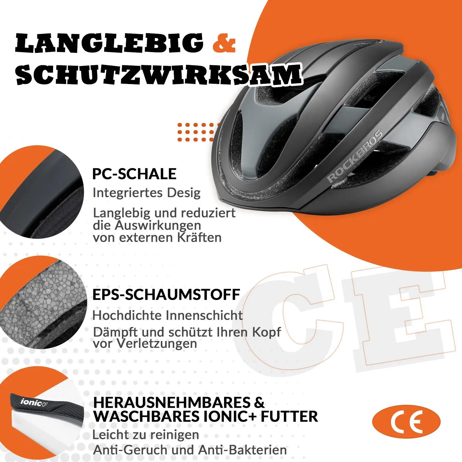 ROCKBROS Leichter Fahrradhelm 2/6
