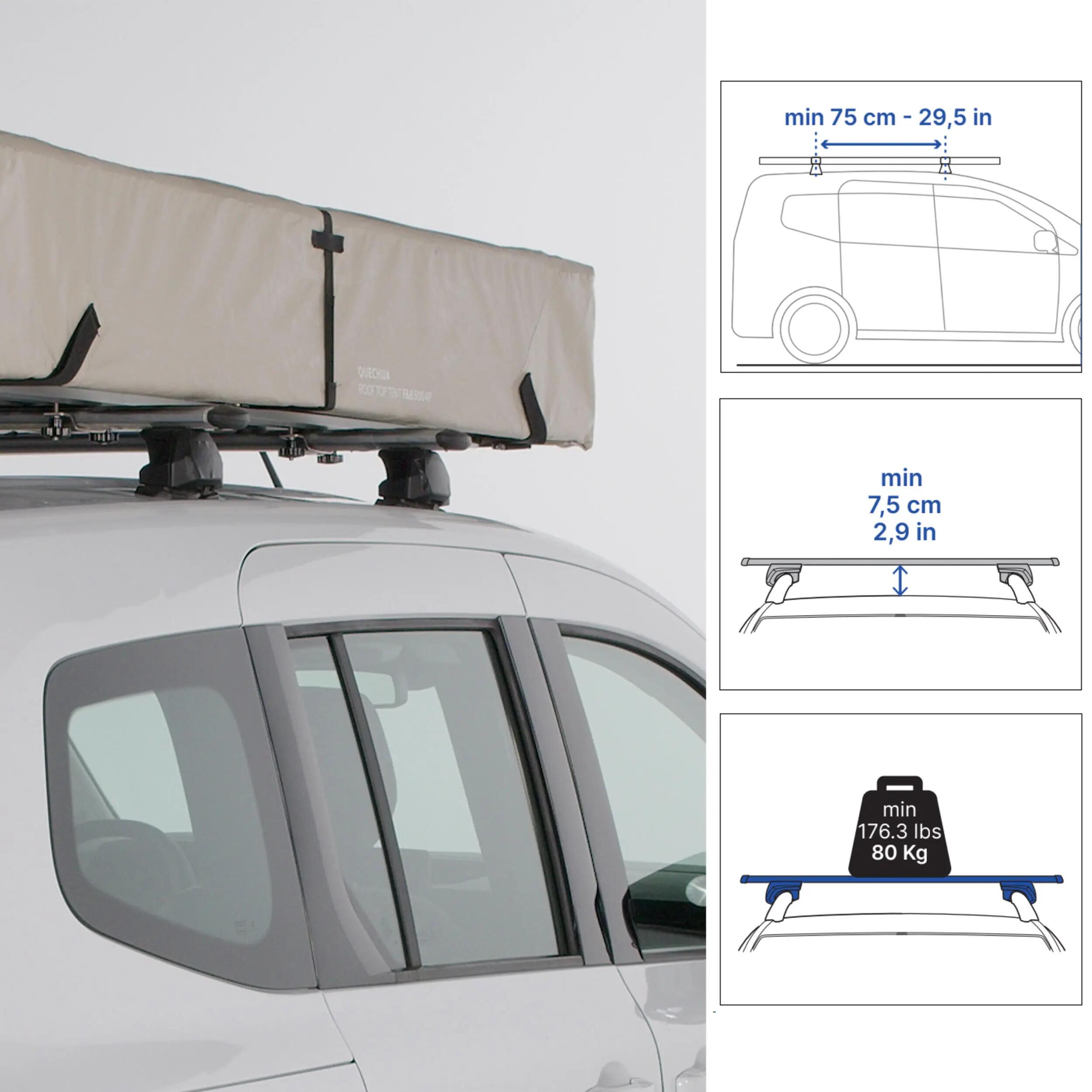 Tweedehands Daktent voor 4 personen Fresh&Black 500 4P Family 4/4