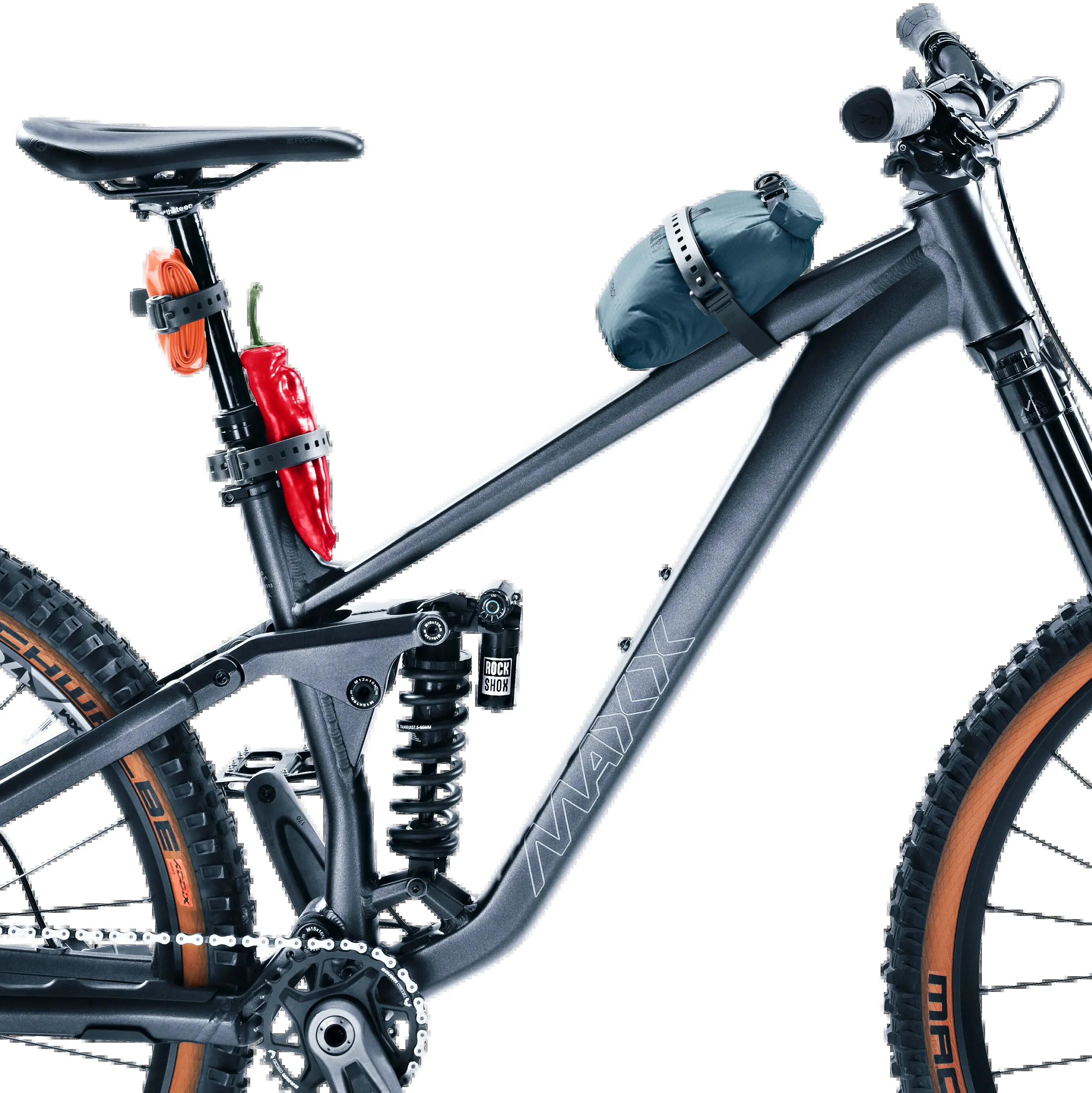 universell - ski & vélo - sangle de fixation - robust en TPU - multistrap - noir 2/2