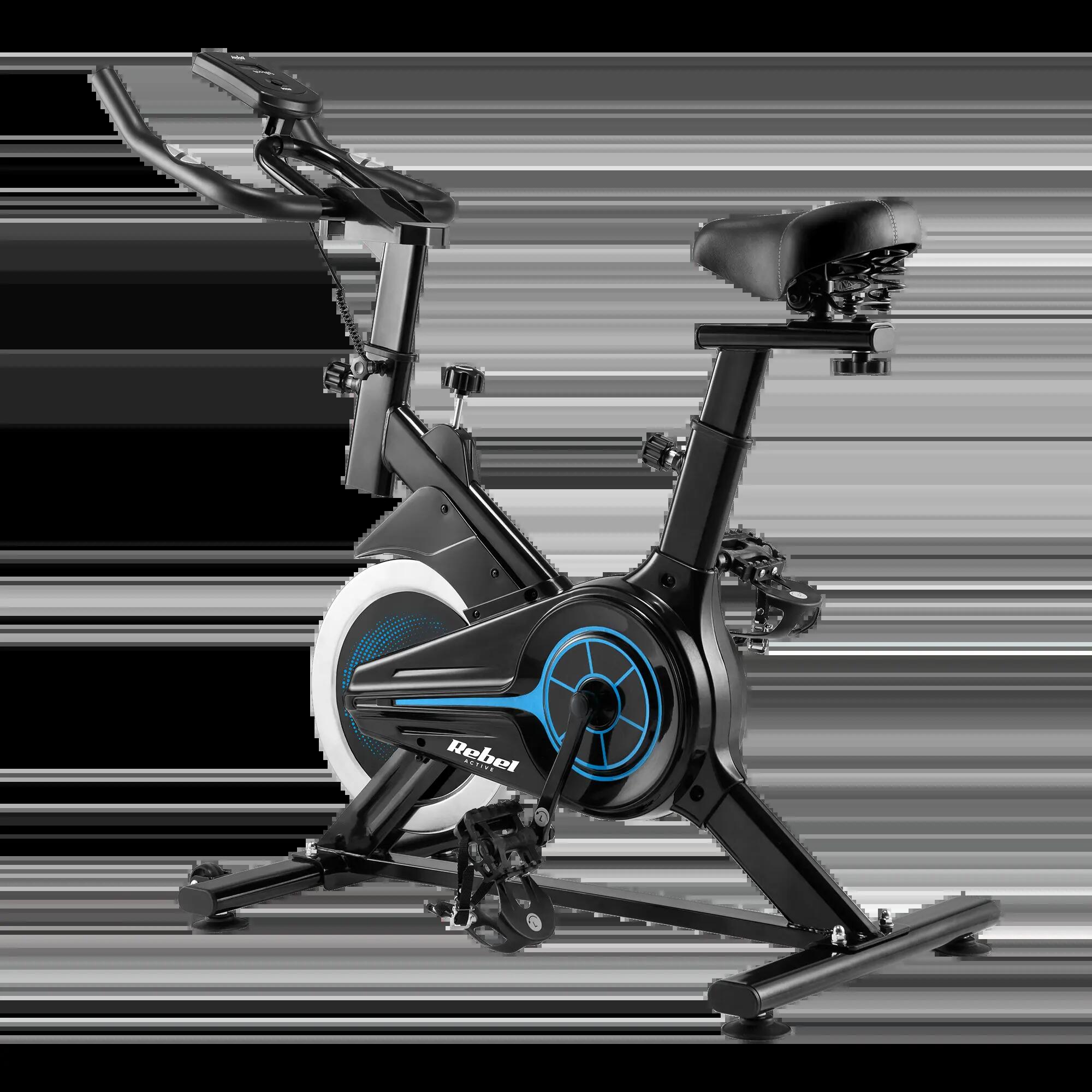 Rower treningowy spiningowy kółka transportowe LCD uchwyt regulacja Rebel 5/7