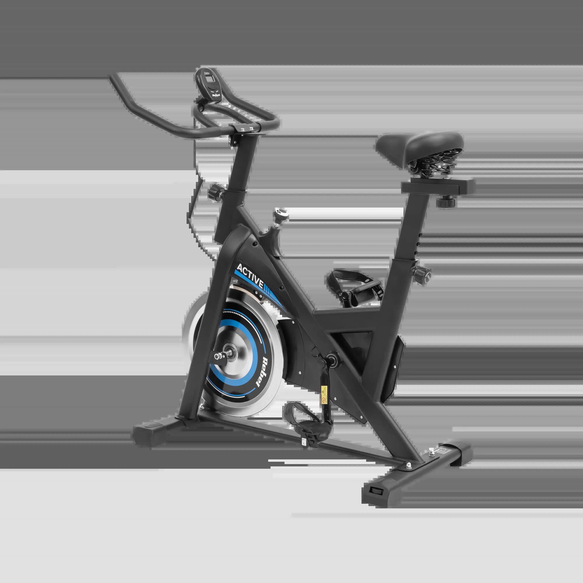 Rower spiningowy treningowy stacjonarny regulowany LCD do 100kg Rebel 5/7