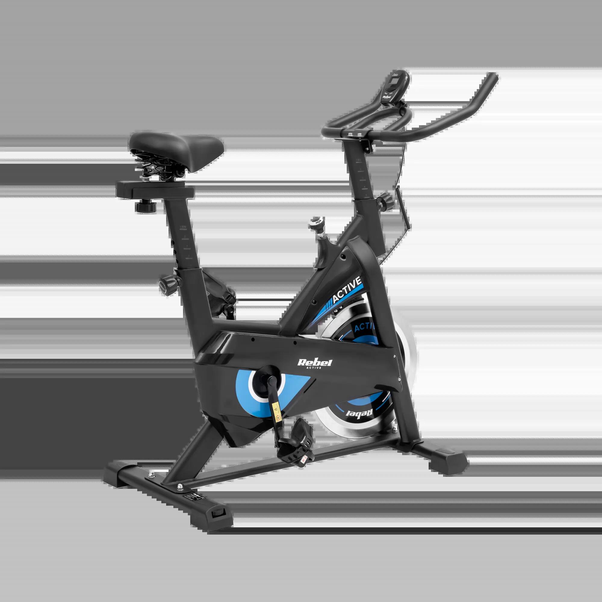 Rower spiningowy treningowy stacjonarny regulowany LCD do 100kg Rebel 4/7