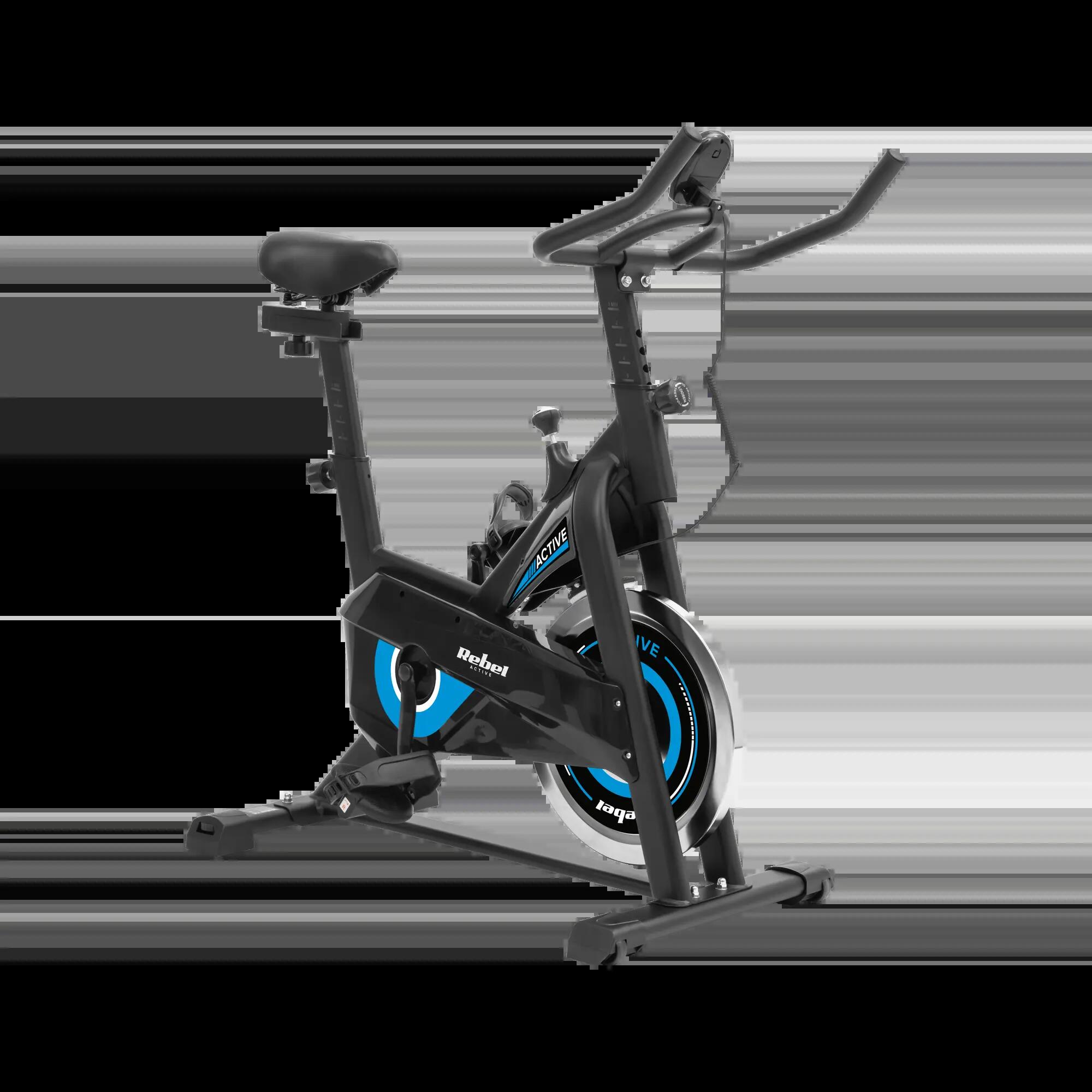 Rower spiningowy treningowy stacjonarny regulowany LCD do 100kg Rebel 2/7