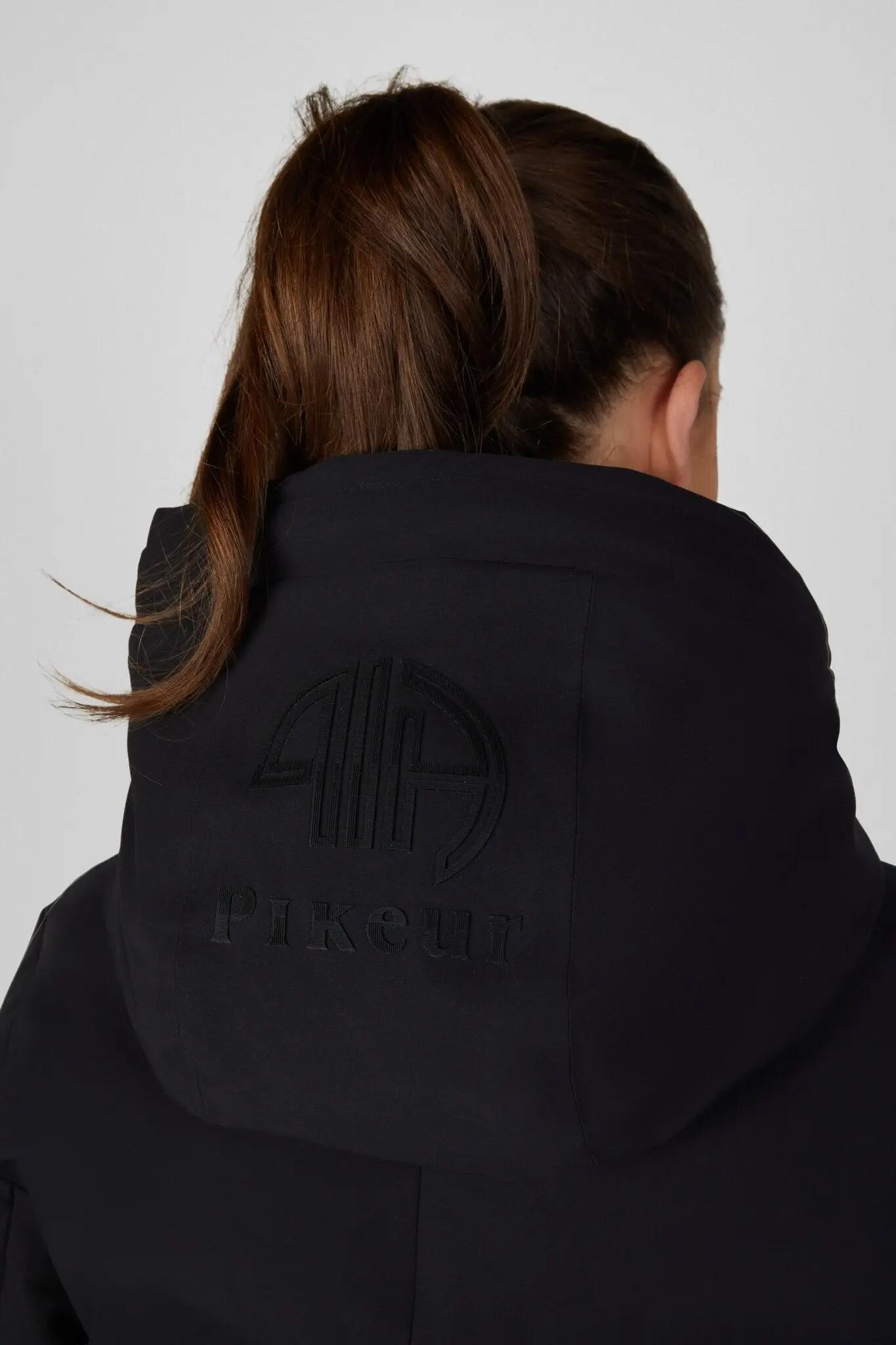 Pikeur Waterproof Quilted Jas Dames Zwart - 4/7