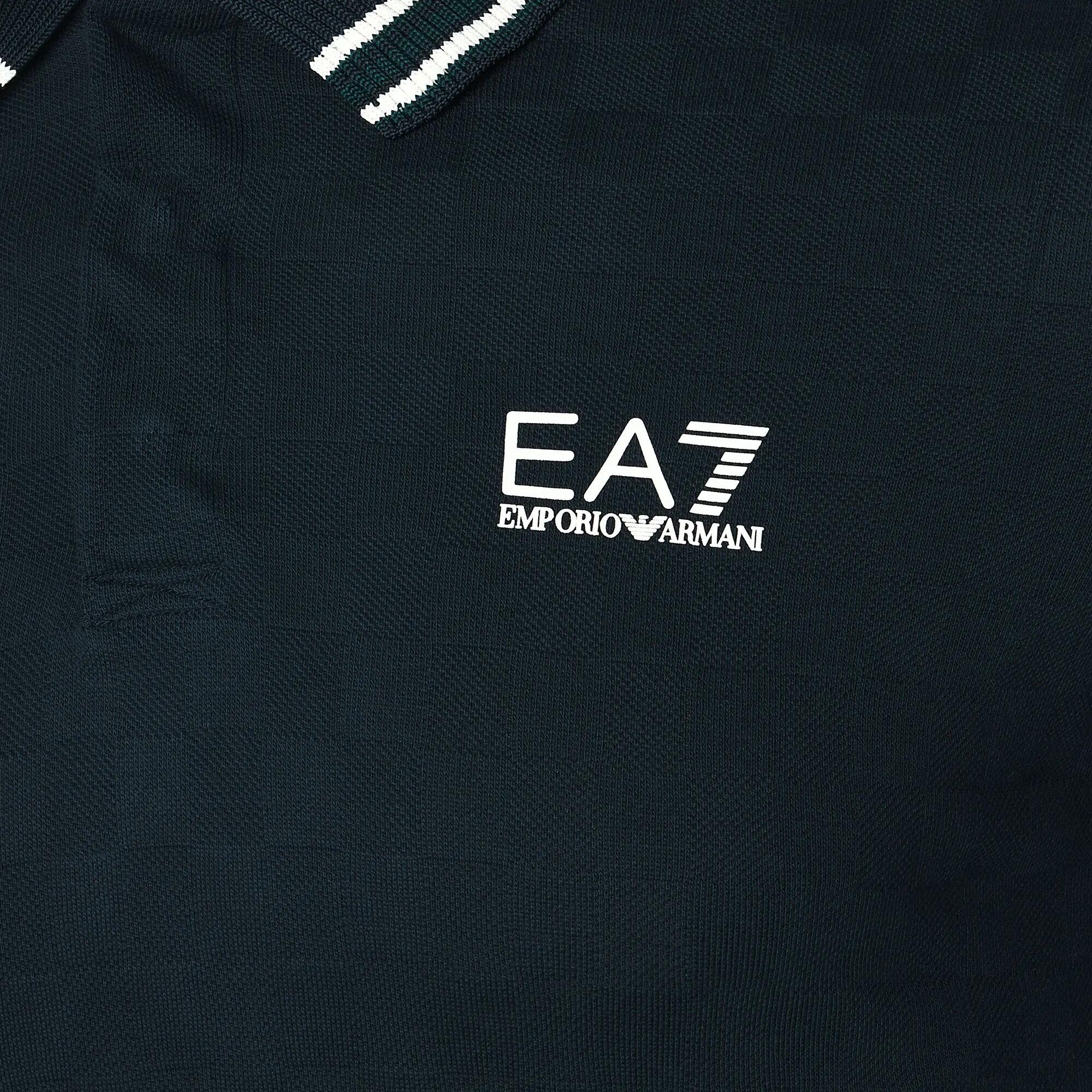 Koszulka męska EA7 Emporio Armani Golf Pro Polo Check 3/4