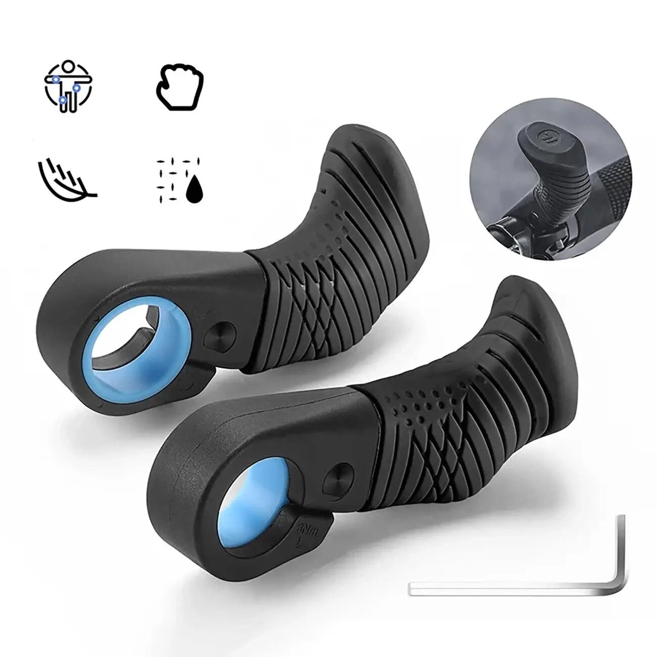 Rogi rowerowe Wozinsky chwyty na kierownicę ergonomiczne gripy kciukowe 22,2 mm 2/7
