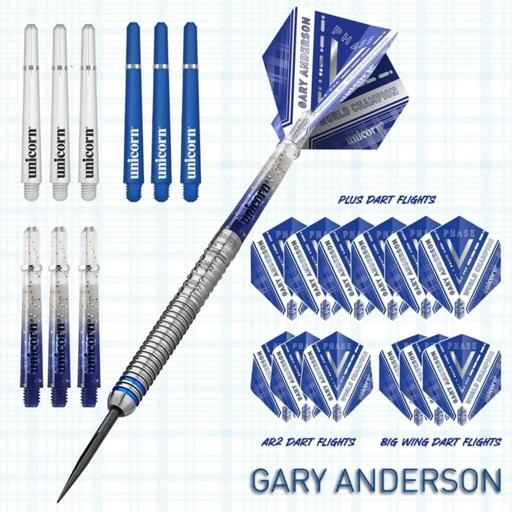 W.C Gary Anderson Phase 5 90% Tungsten Dartpijlen 4/7