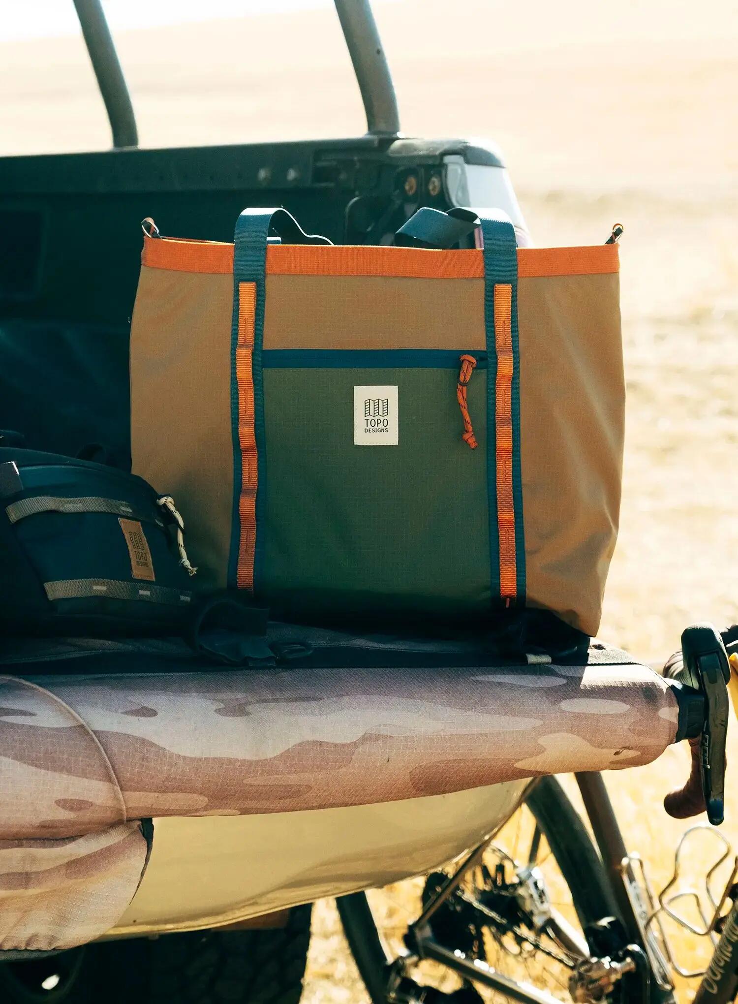 Torba na kierownicę Topo Designs Bike Bag - woodland/terracotta 2/4