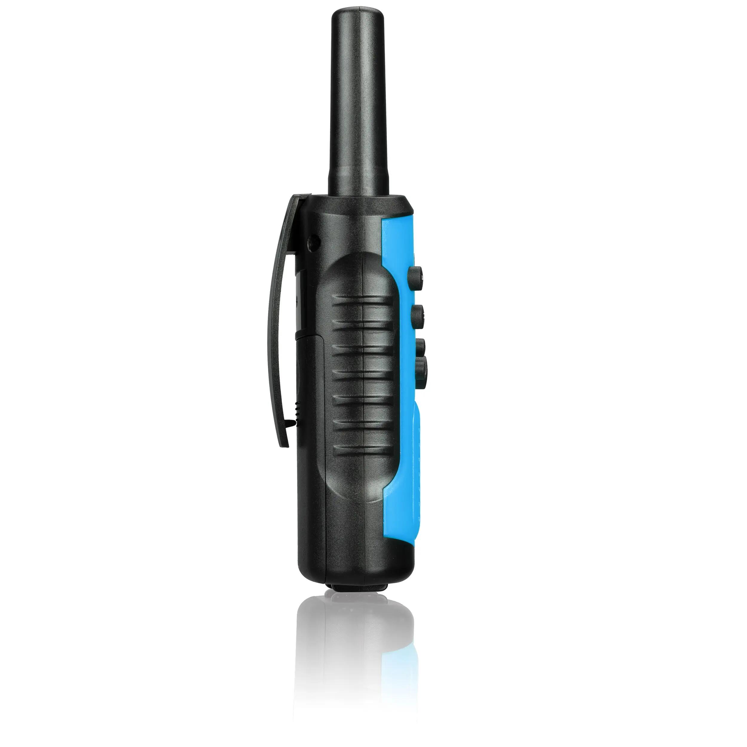 Walkie-talkies BRESSER con largo alcance 6 Km y función de manos libres, azul 5/6