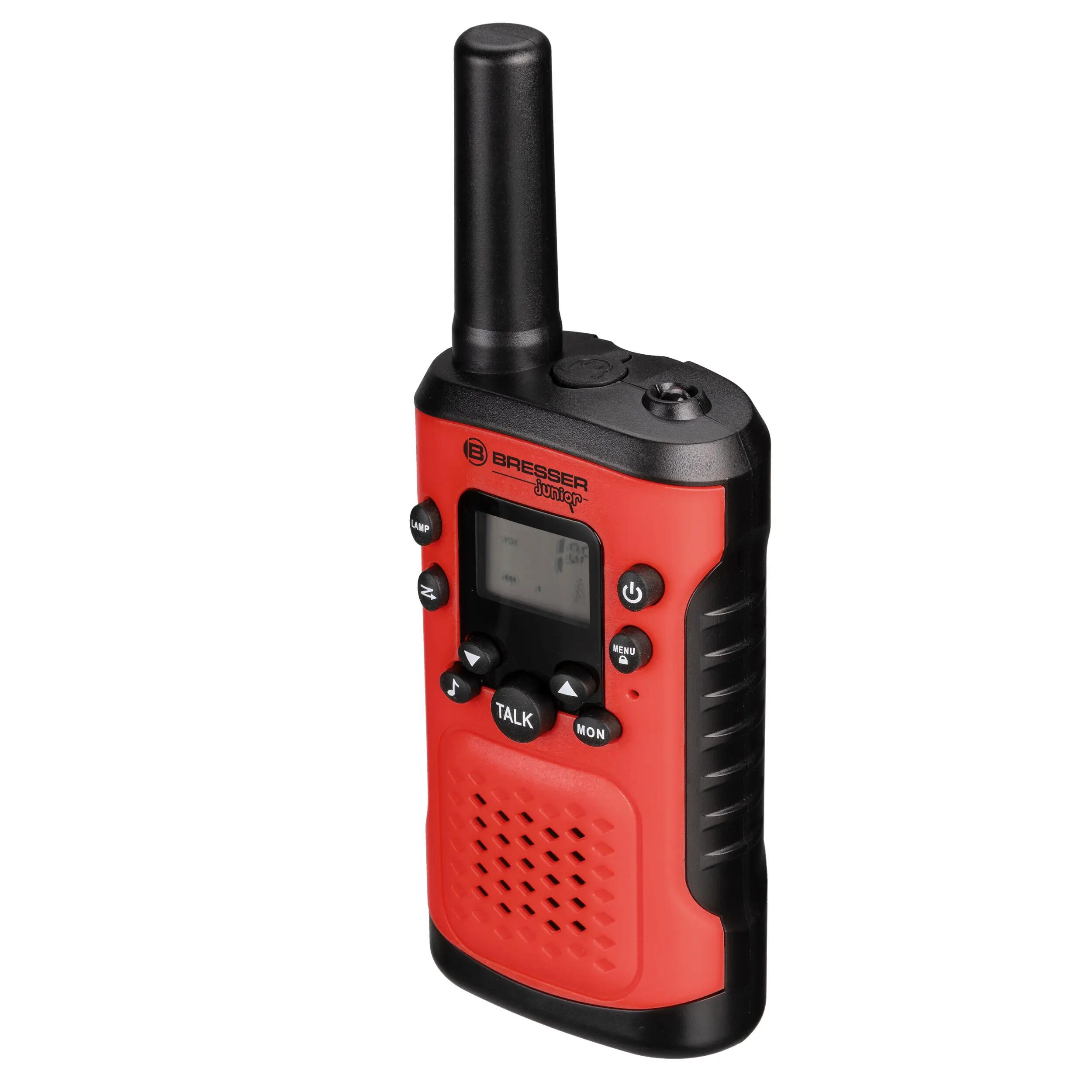 Walkie-talkies BRESSER con largo alcance 6 Km y función de manos libres, rojo 6/7