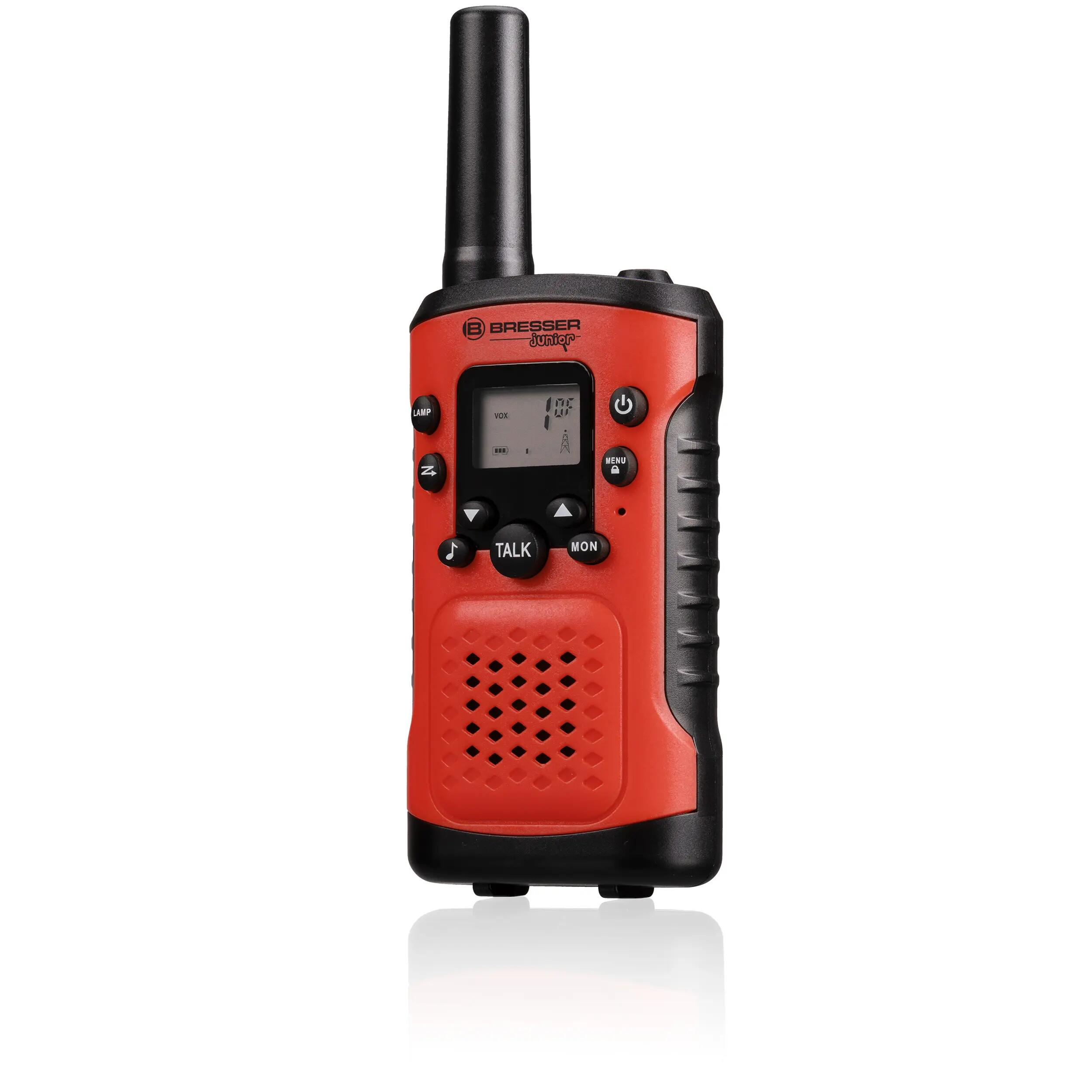 Walkie-talkies BRESSER con largo alcance 6 Km y función de manos libres, rojo 2/7