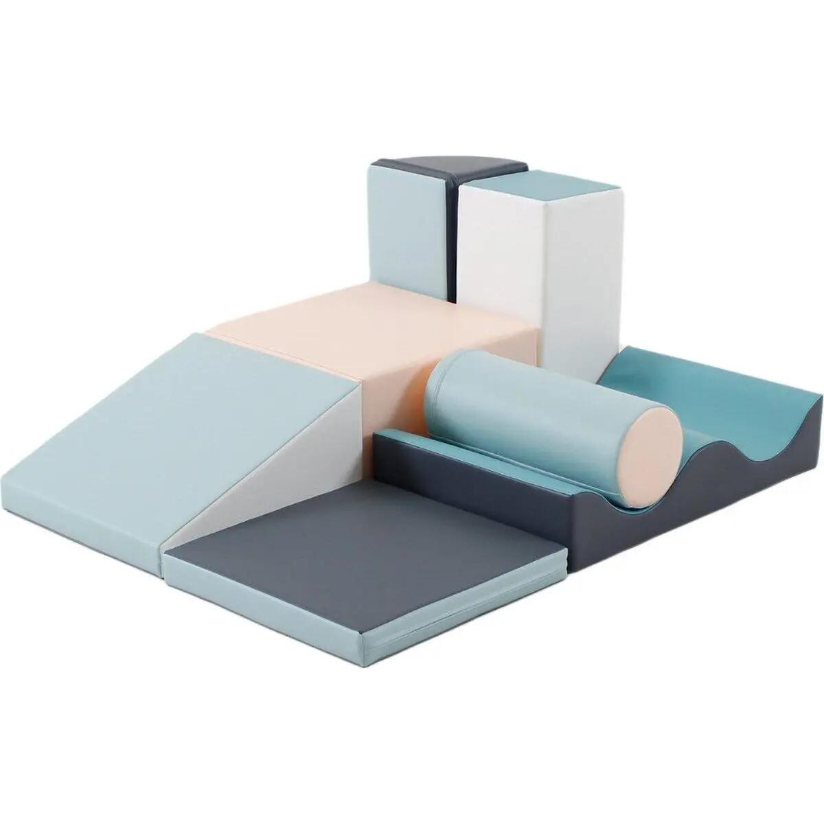 Zachte speel- en activiteiten set Discoverer, soft play, foamblokken, pastel 2/8