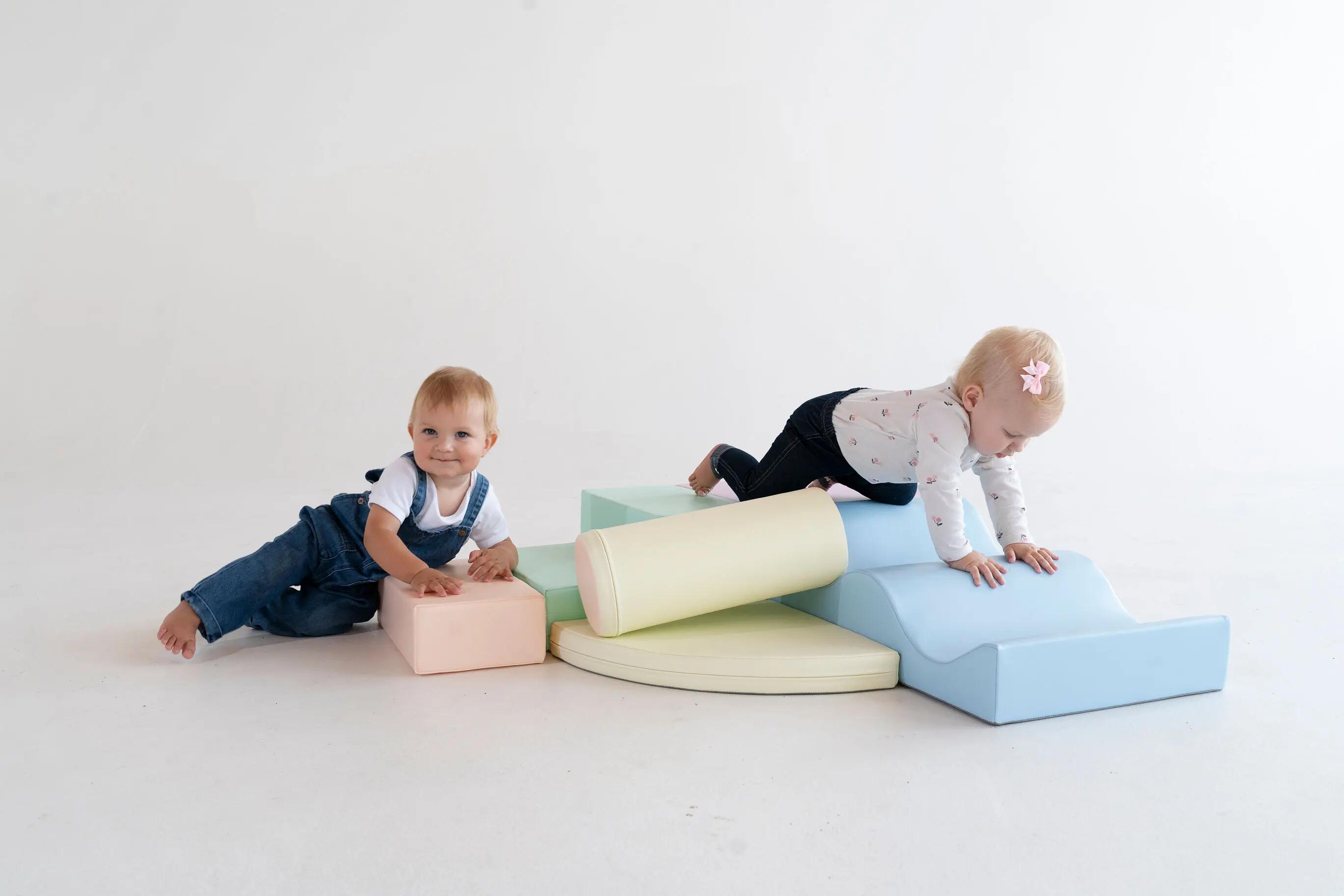 Zachte speel- en activiteiten set Explorer, soft play, foamblokken, pastel 5/9