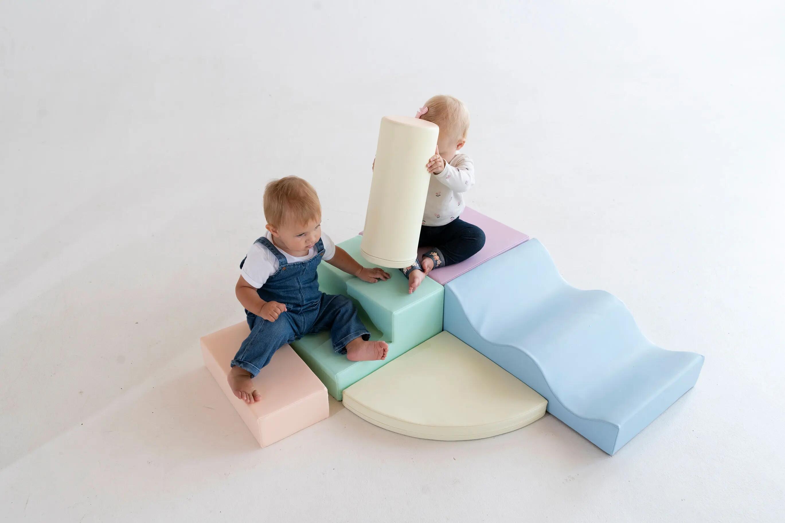 Zachte speel- en activiteiten set Explorer, soft play, foamblokken, pastel 4/9