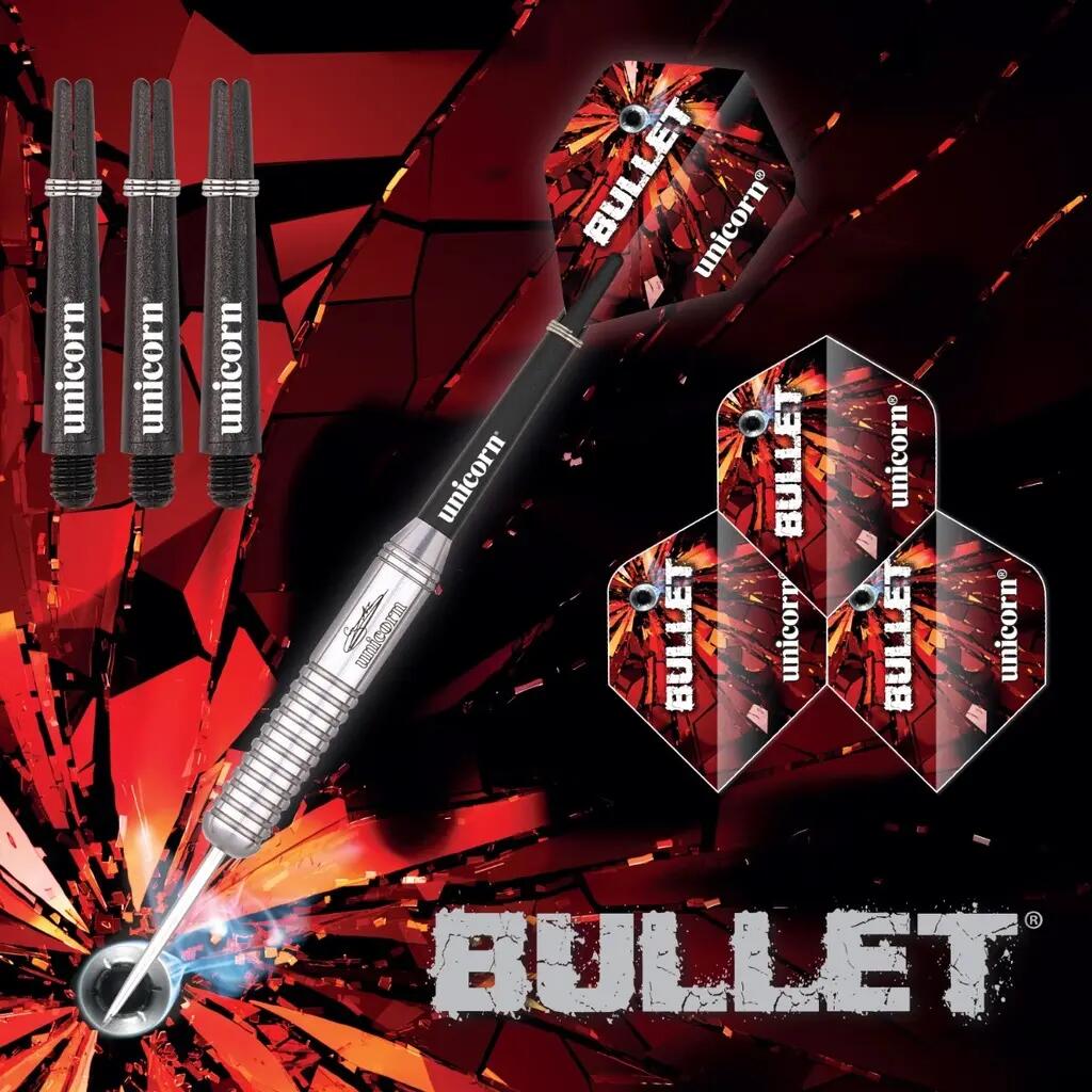 Unicorn Gary Anderson Bullet Stainless Steel Darts 25G 3/4