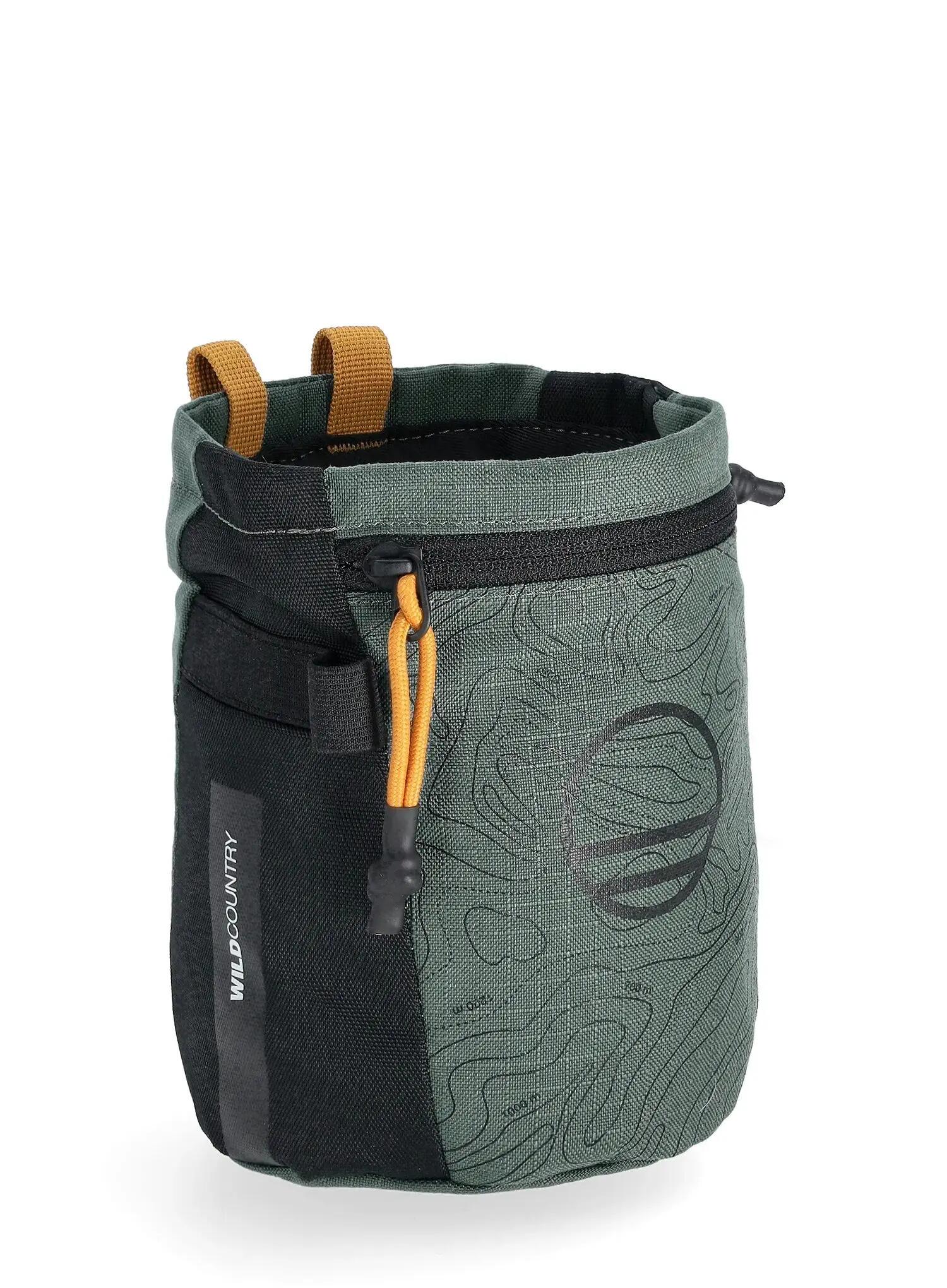 Woreczek na magnezję Wild Country Movement Chalkbag - black/marsh 5/6